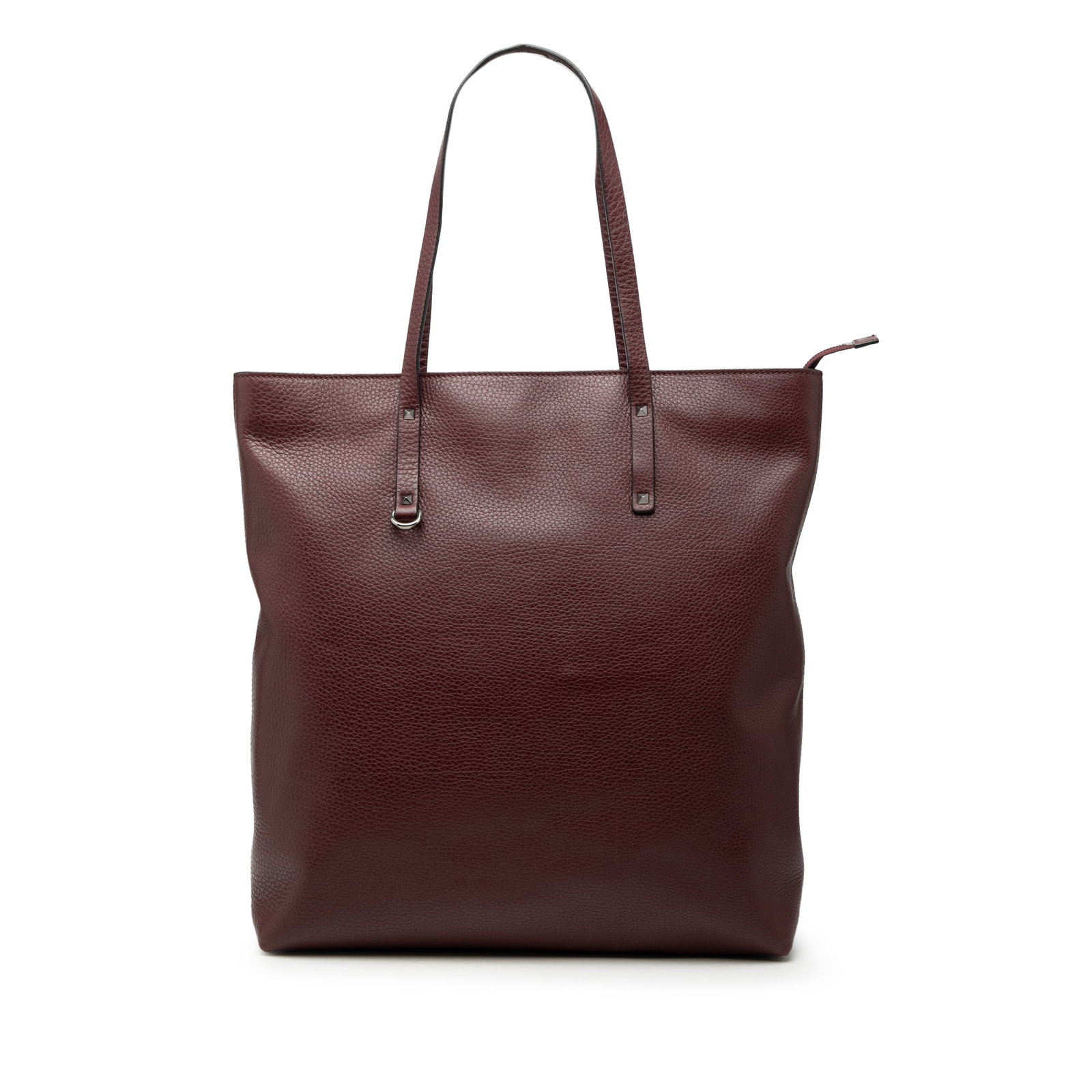 Valentino red leather zip tote bag Italy: Valentino red leather zip tote bag Italy This Valentino tote bag is crafted from leather and features flat leather handles, a top zip closure, and both interior zip and slip pockets. The bag is red in