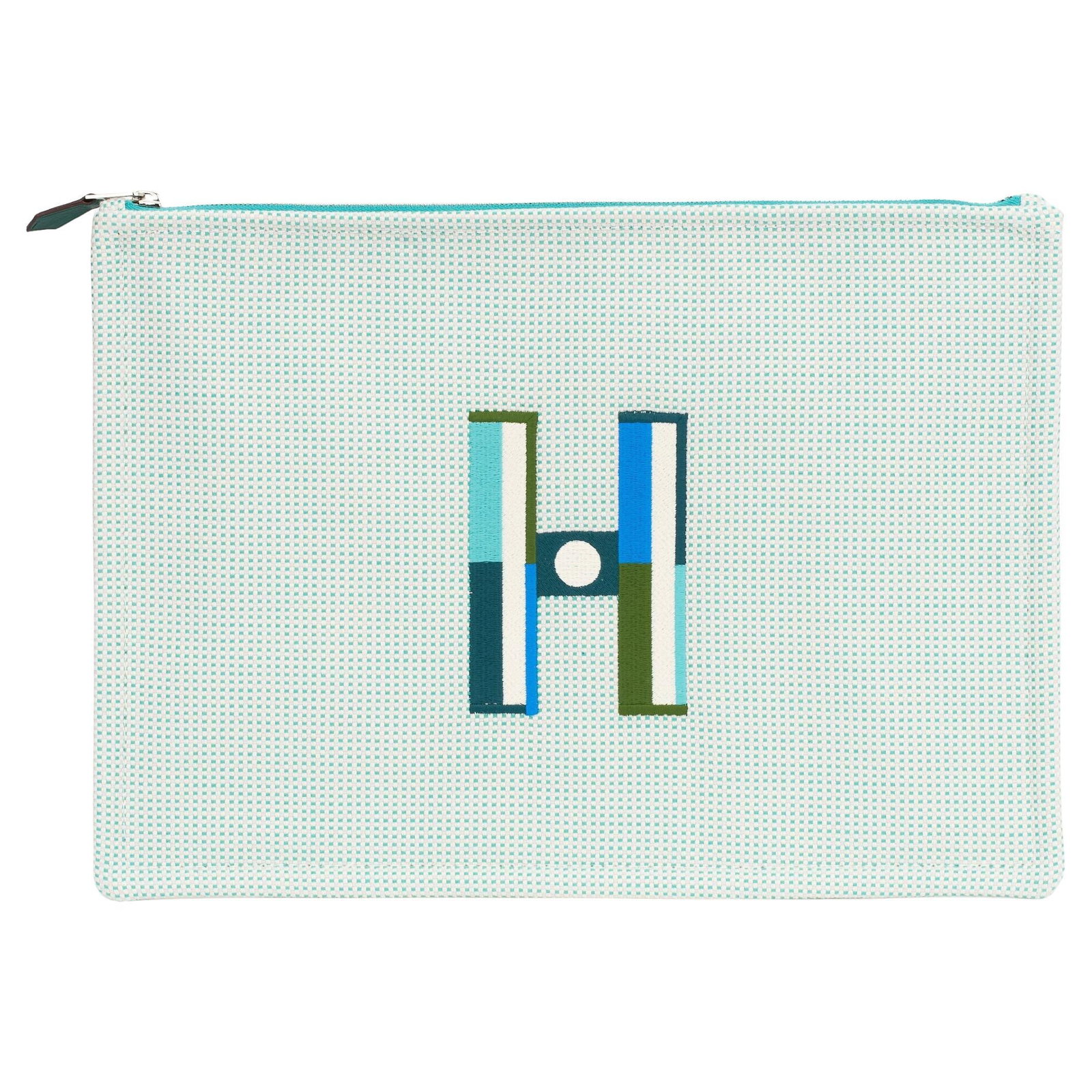 Hermes Faubourg Large Unisex Case Tricolor Canvas France: Hermes Faubourg Large Unisex Case Tricolor Canvas France Introducing the Hermes Faubourg Unisex Case, a stylish and functional accessory perfect for carrying your essentials. This large flat case feat