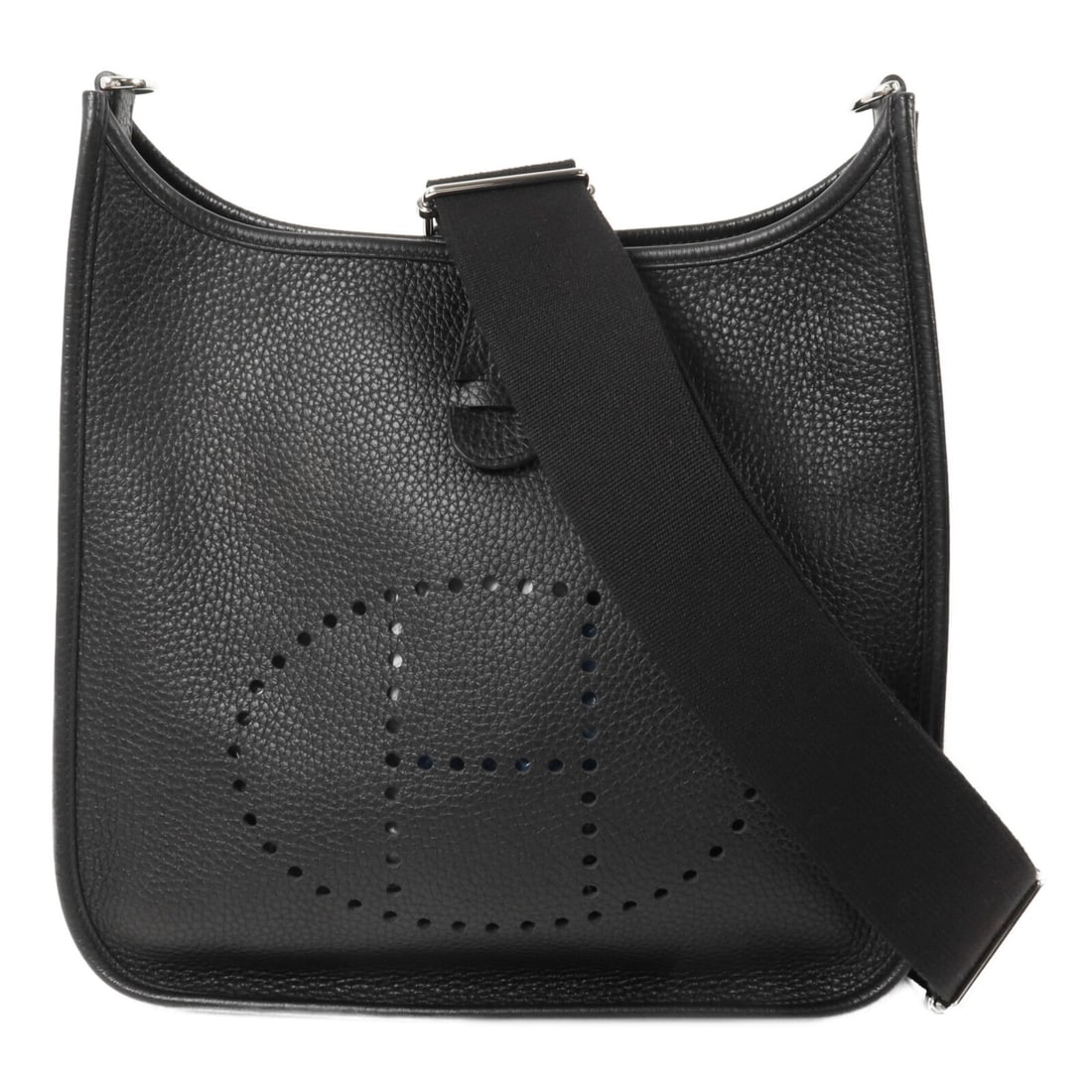 Hermes Evelyne PM Taurillon Clemence Shoulder Bag Noir PHW (1 of 15)