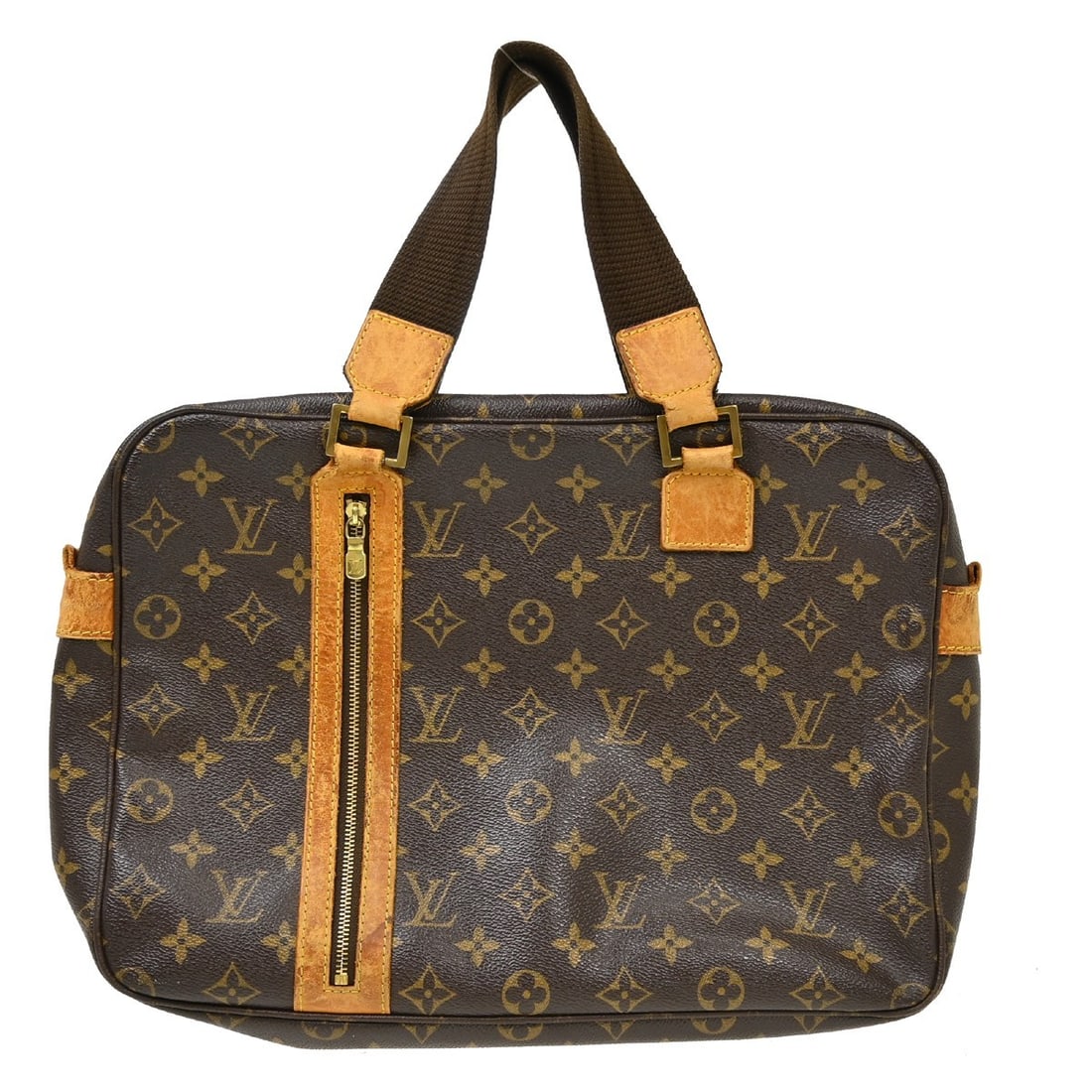 Louis Vuitton Sac Bosphore Monogram Canvas Handbag M40043: Louis Vuitton Sac Bosphore Monogram Canvas Handbag M40043 Vintage Louis Vuitton Sac Bosphore handbag in brown Monogram canvas with leather trim. This medium handbag features a zip closure, double hand