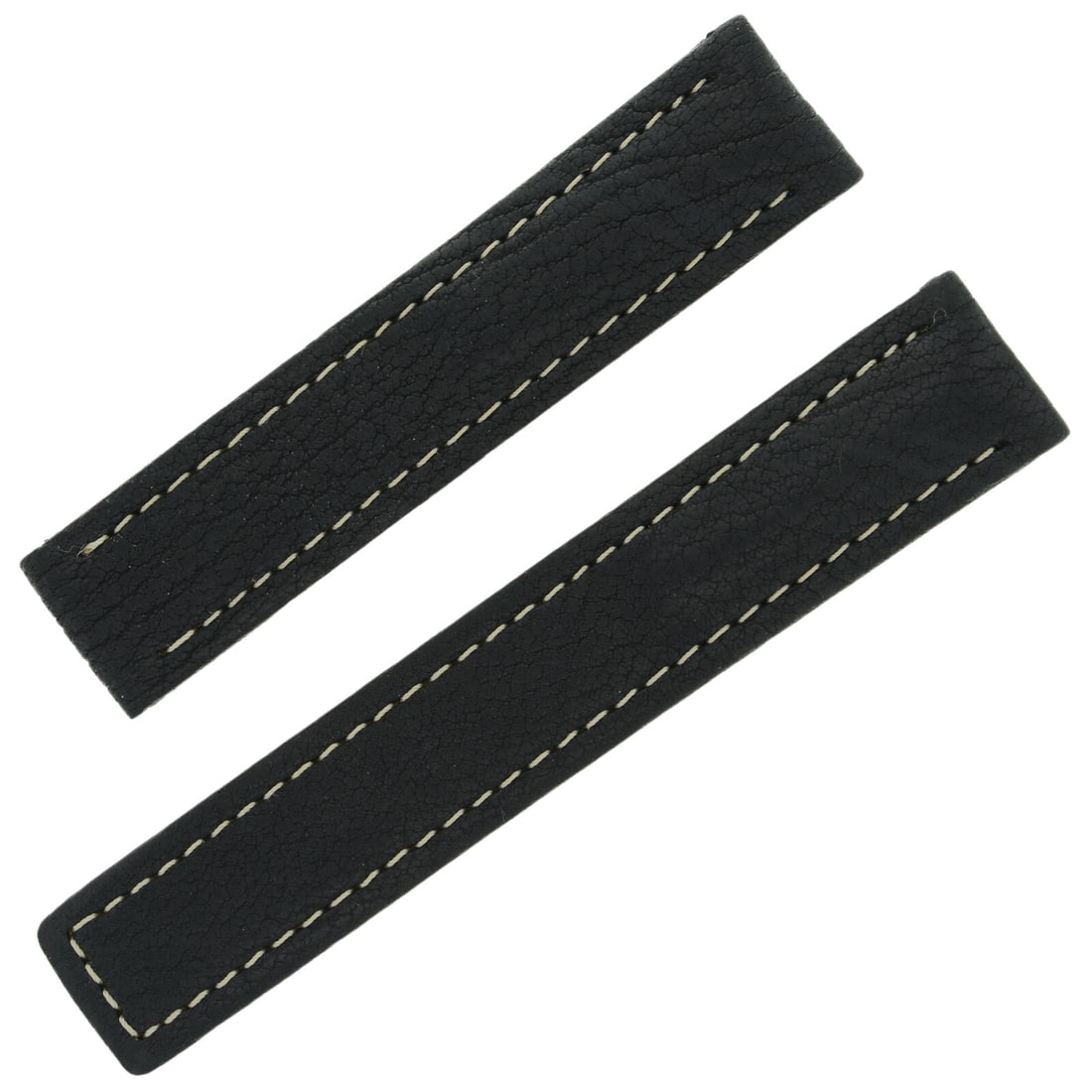 Black Leather 18-17 mm Wristwatch Band for TAG Heuer: Black Leather 18-17 mm Wristwatch Band for TAG Heuer This TAG Heuer black leather watch band features a band width of 18 to 17 mm. It is an old stock pre-owned band without tags, made in Switzerland. 