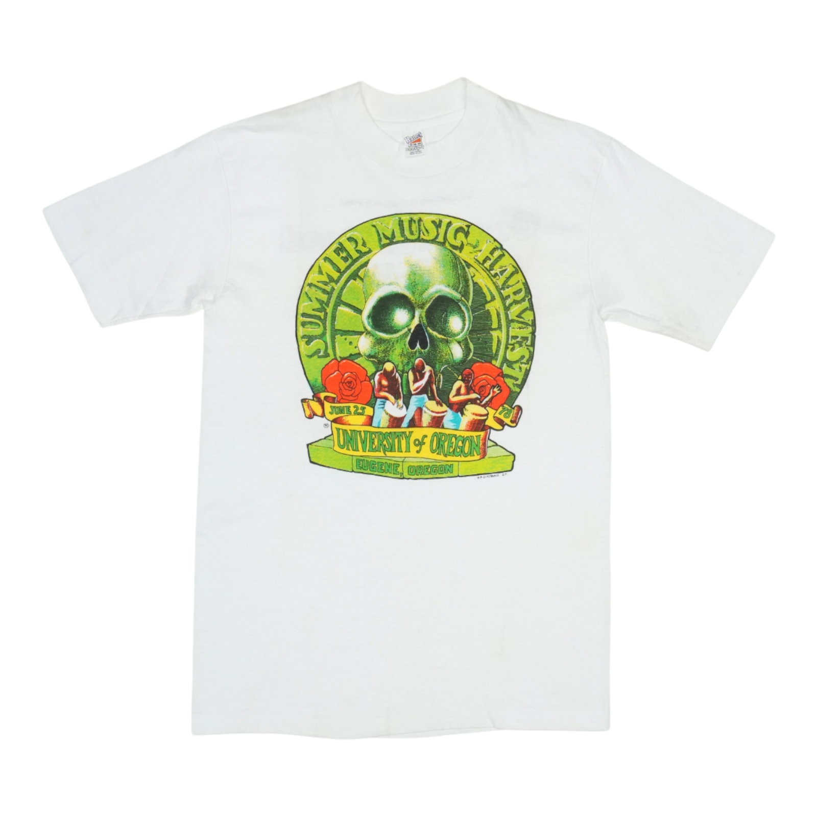 Vintage 1978 Grateful Dead Oregon Tour White Cotton T Shirt Medium (1 of 10)