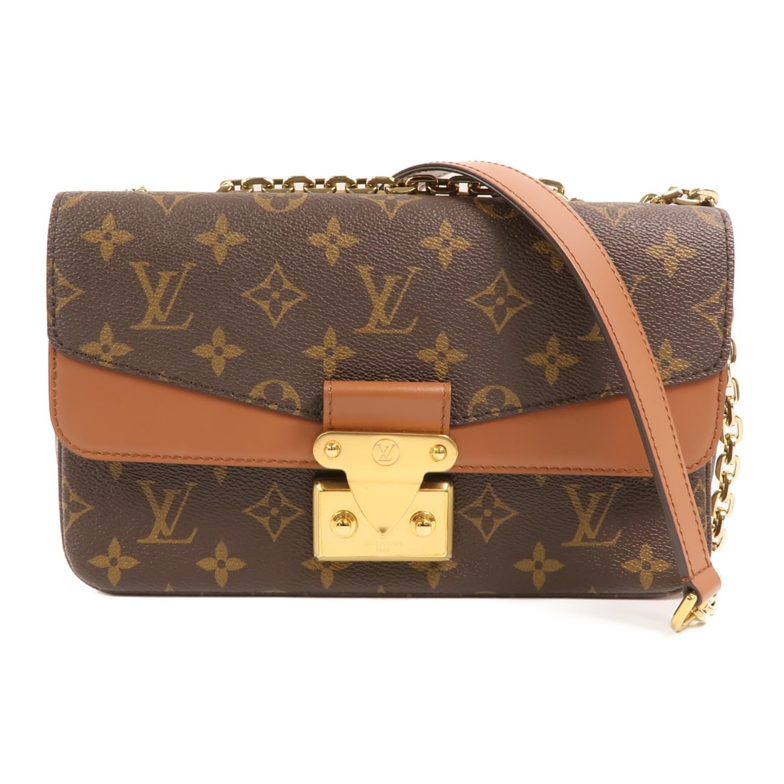 Louis Vuitton Marceau M46127 Monogram Shoulder Bag Brown: Louis Vuitton Marceau M46127 Monogram Shoulder Bag Brown Louis Vuitton Marceau Chain Shoulder Bag, model M46127, in brown Monogram and PVC coated canvas. This women's shoulder bag is made in France an