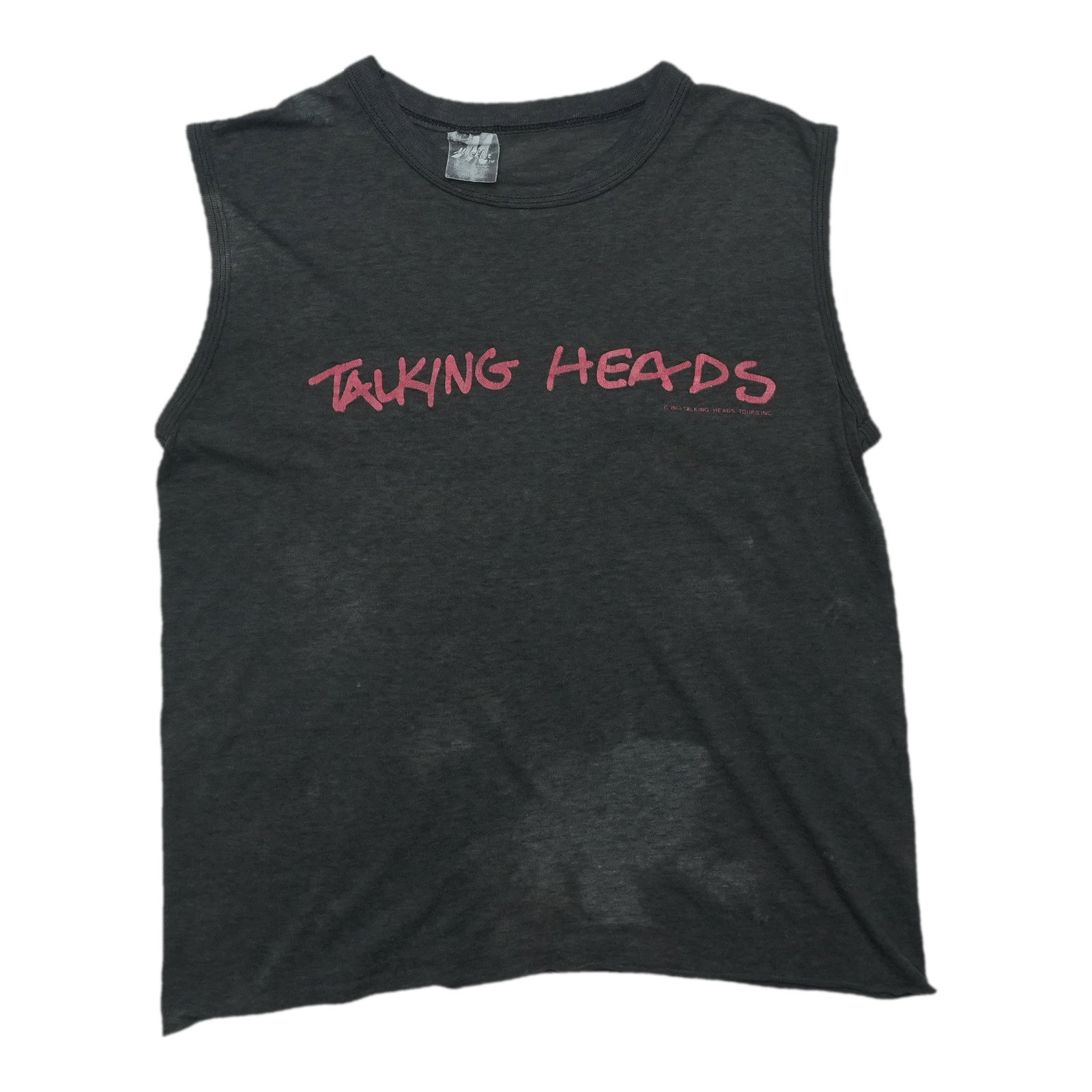 Vintage Talking Heads Speaking In Tongues Black Sleeveless Tee (1 of 8)