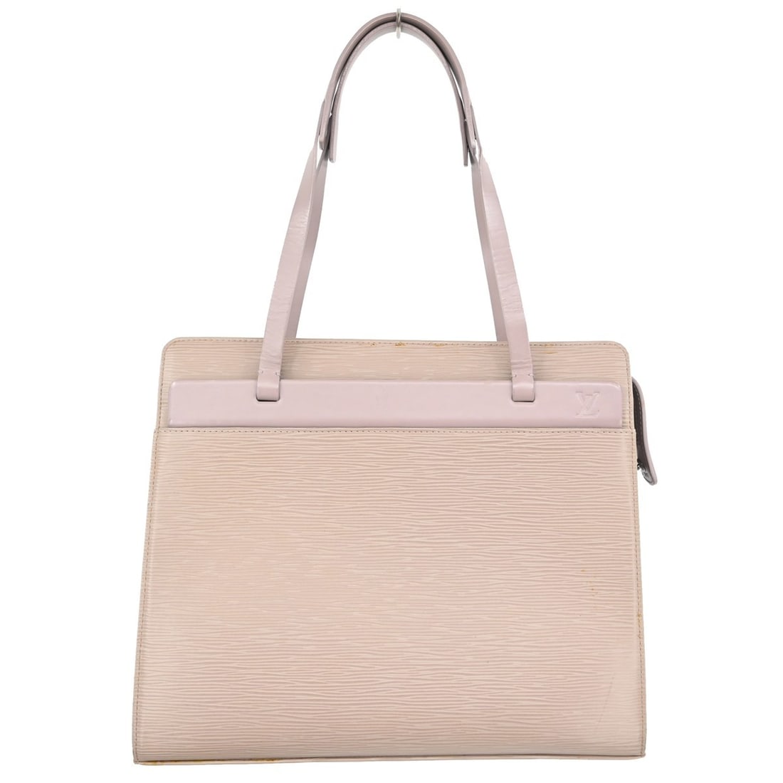 Louis Vuitton Croisette PM Epi Leather Tote Bag Purple M5249B: Louis Vuitton Croisette PM Epi Leather Tote Bag Purple M5249B Vintage Louis Vuitton Epi Croisette PM tote handbag in lilac purple Epi leather with double handles and a zip closure. The bag features lo