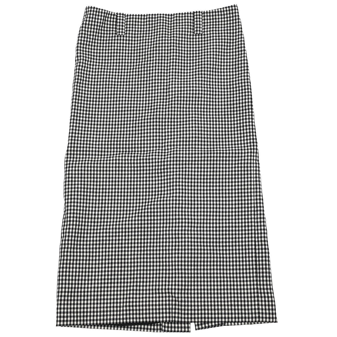 Miu Miu womens wool mohair skirt size 38 black: Miu Miu womens wool mohair skirt size 38 black Vintage Miu Miu skirt in black and white wool and mohair blend. This women's regular-fit skirt is made in Italy and features a short length with an all-s
