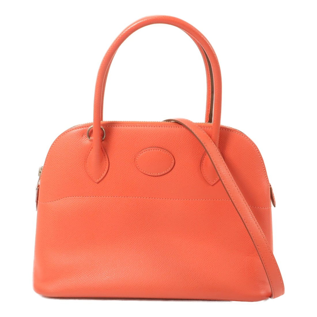 Hermes Bolide 27 Epsom Calfskin 2 Way Bag Rose Jaipur PHW: Hermes Bolide 27 Epsom Calfskin 2 Way Bag Rose Jaipur PHW Hermes Bolide 27 2-way shoulder bag in Epsom leather and calfskin (cowhide) with a Rose Jaipur and red color combination. It features a top ha