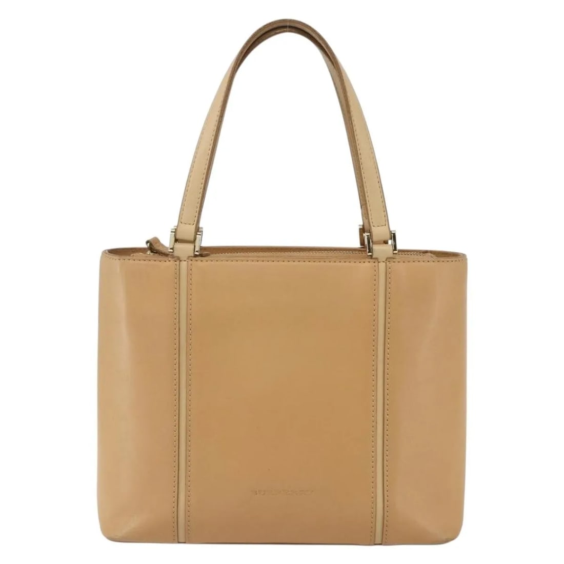 Burberry Vintage Beige Leather Handbag 26cm x 21cm x 10cm (1 of 18)