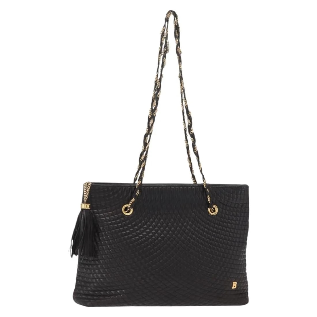 Bally Vintage Black Leather Shoulder Bag for Women (1 of 18)