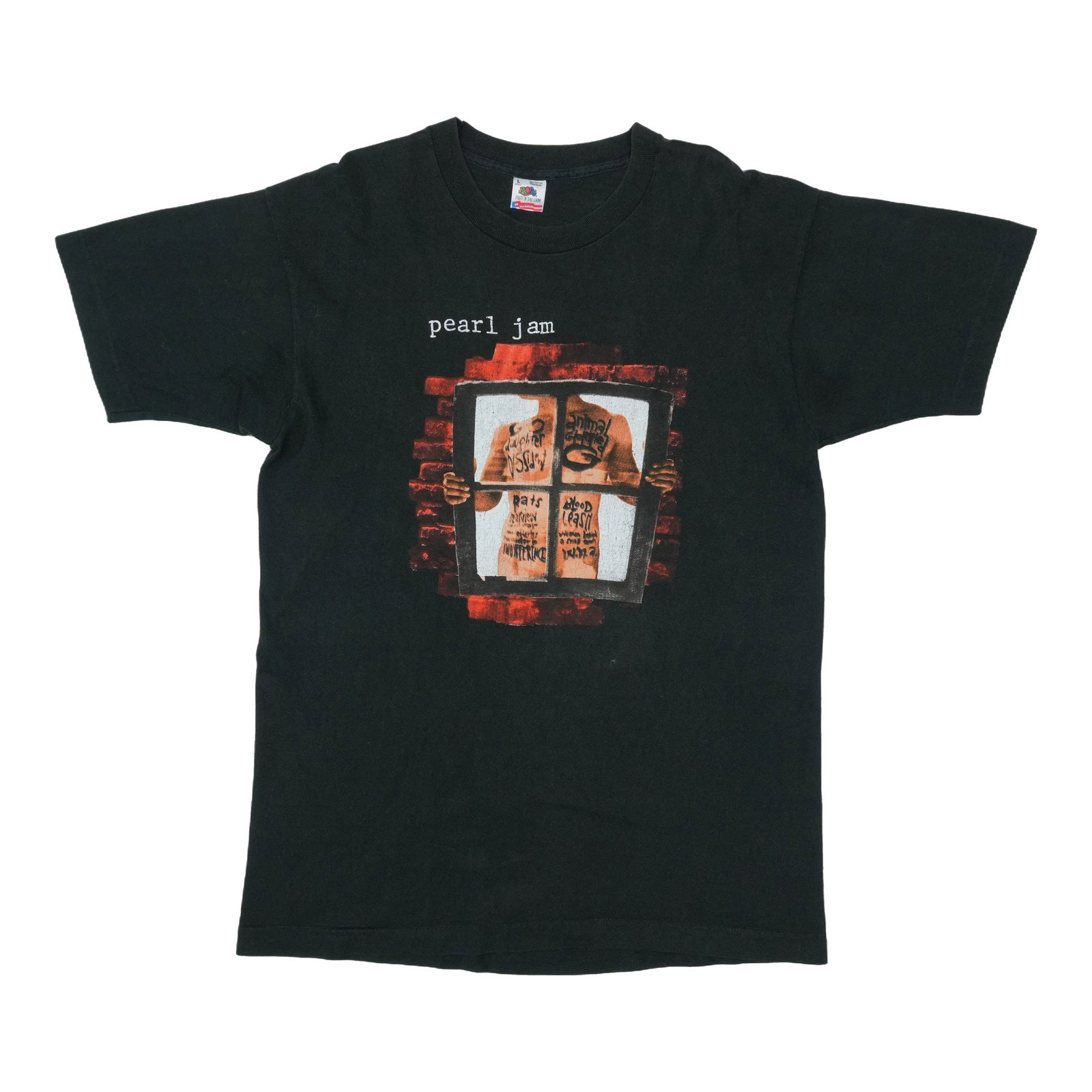 Vintage Pearl Jam Window Pain T Shirt 1993 Large Black: Vintage Pearl Jam Window Pain T Shirt 1993 Large Black Original vintage 1993 Pearl Jam Window Pain shirt. This is a true vintage shirt, not a modern reproduction. It is in excellent condition with no 