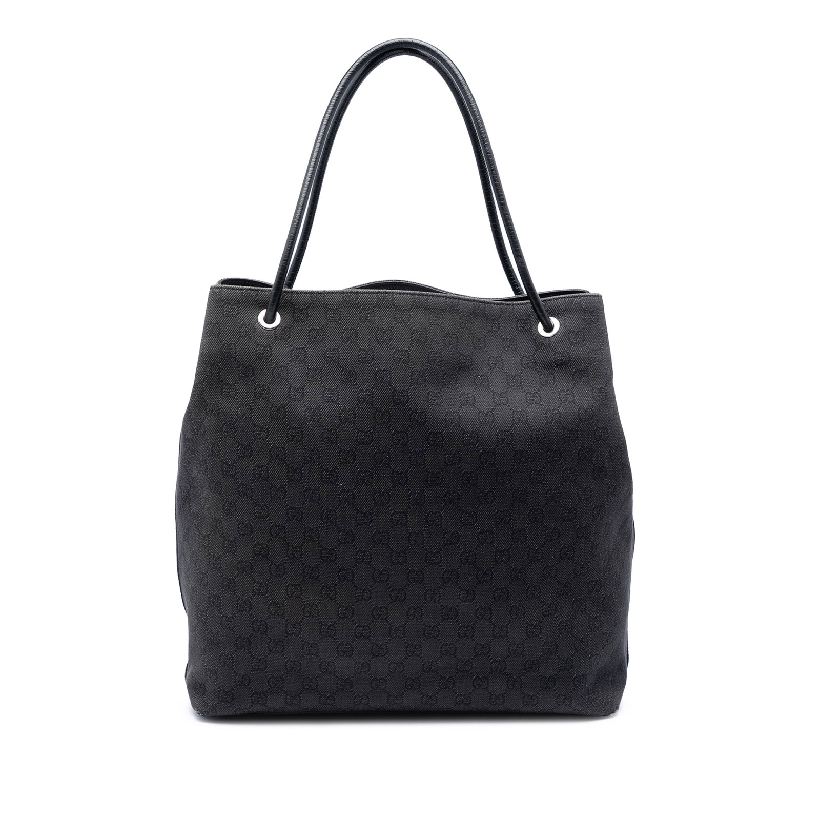 Gucci Gifford Large GG Denim Tote Bag Gray (1 of 7)