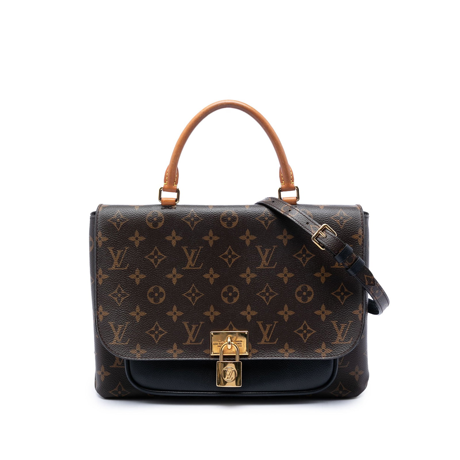 Louis Vuitton Vaugirard Monogram Canvas Satchel with Leather Strap: Louis Vuitton Vaugirard Monogram Canvas Satchel with Leather Strap Louis Vuitton Monogram Vaugirard satchel crafted with a monogram canvas and leather body. It features a rolled vachetta leather top h
