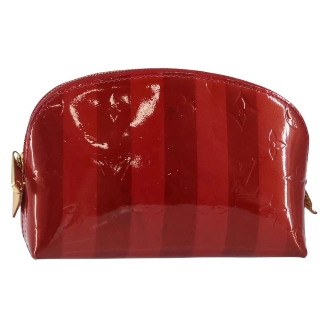 Louis Vuitton Red Patent Leather Electric Epi Cosmetic Case: Louis Vuitton Red Patent Leather Electric Epi Cosmetic Case This Louis Vuitton Cosmetic Pouch from the Electric Epi Leather collection is crafted from red patent leather and designed for women. The po
