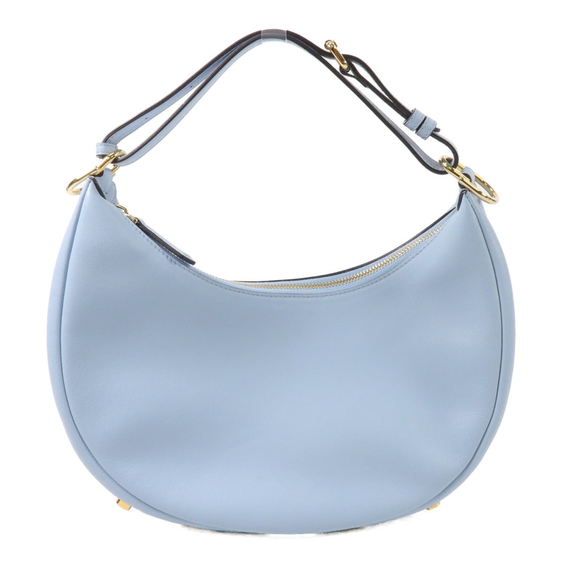FENDI Fendigraphy Blue Calfskin Hobo Shoulder Bag 8BR798.A5DY: FENDI Fendigraphy Blue Calfskin Hobo Shoulder Bag 8BR798.A5DY Fendi GHW Fendigraphy Hobo Shoulder Bag in blue calfskin leather. This model is identified as 8BR798.A5DY and is listed in very good AB co