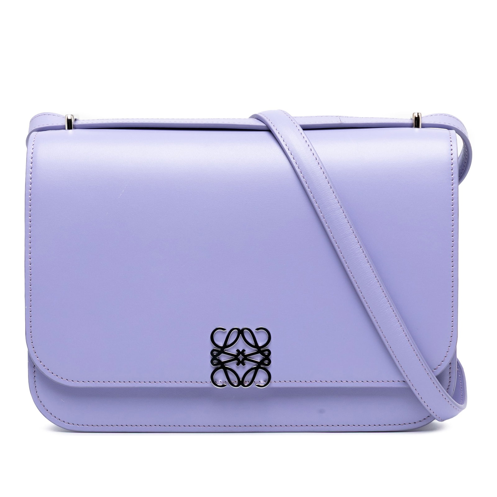LOEWE Medium Goya Crossbody Bag in Purple Leather (1 of 8)