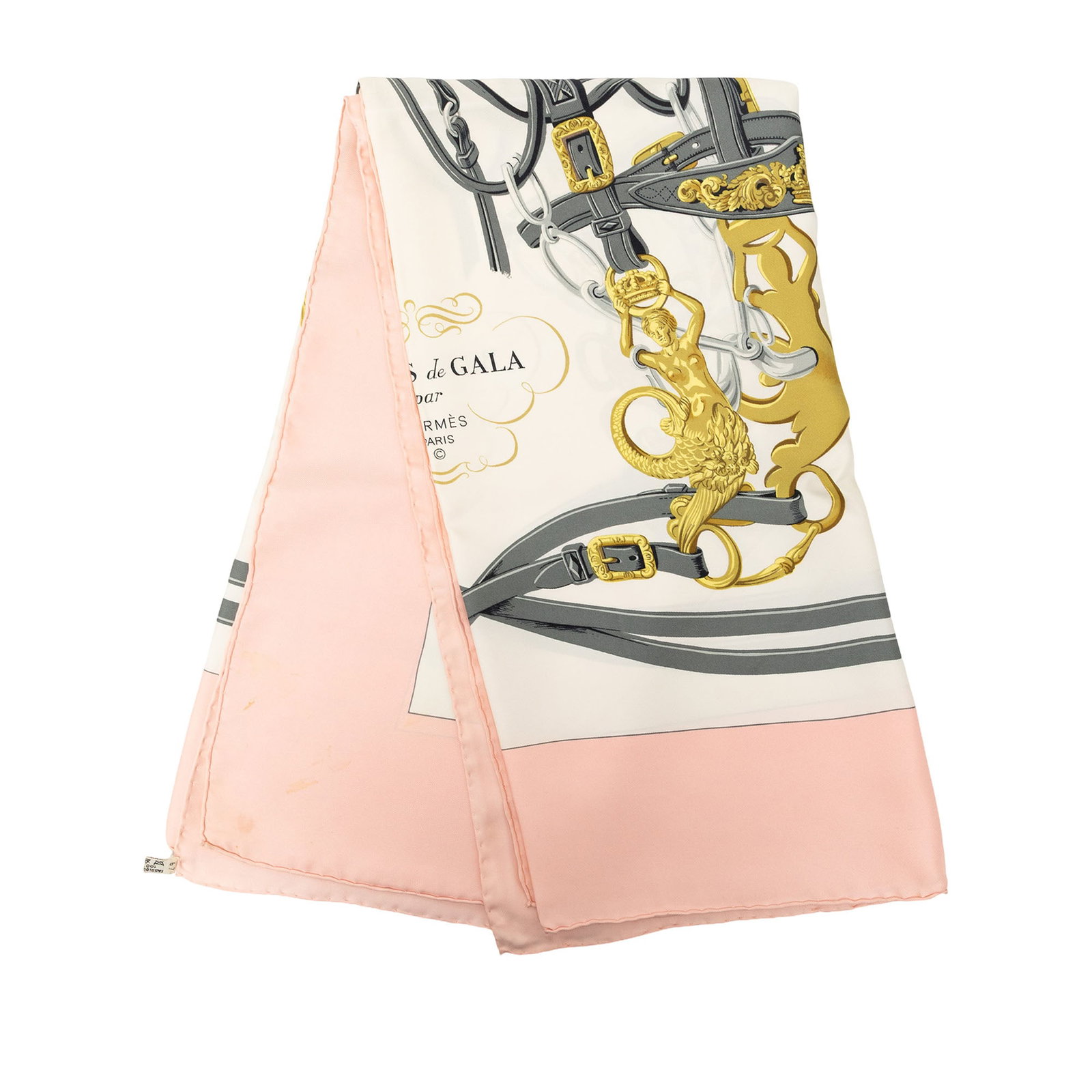 Hermes Brides de Gala 90 Silk Scarf White France (1 of 6)