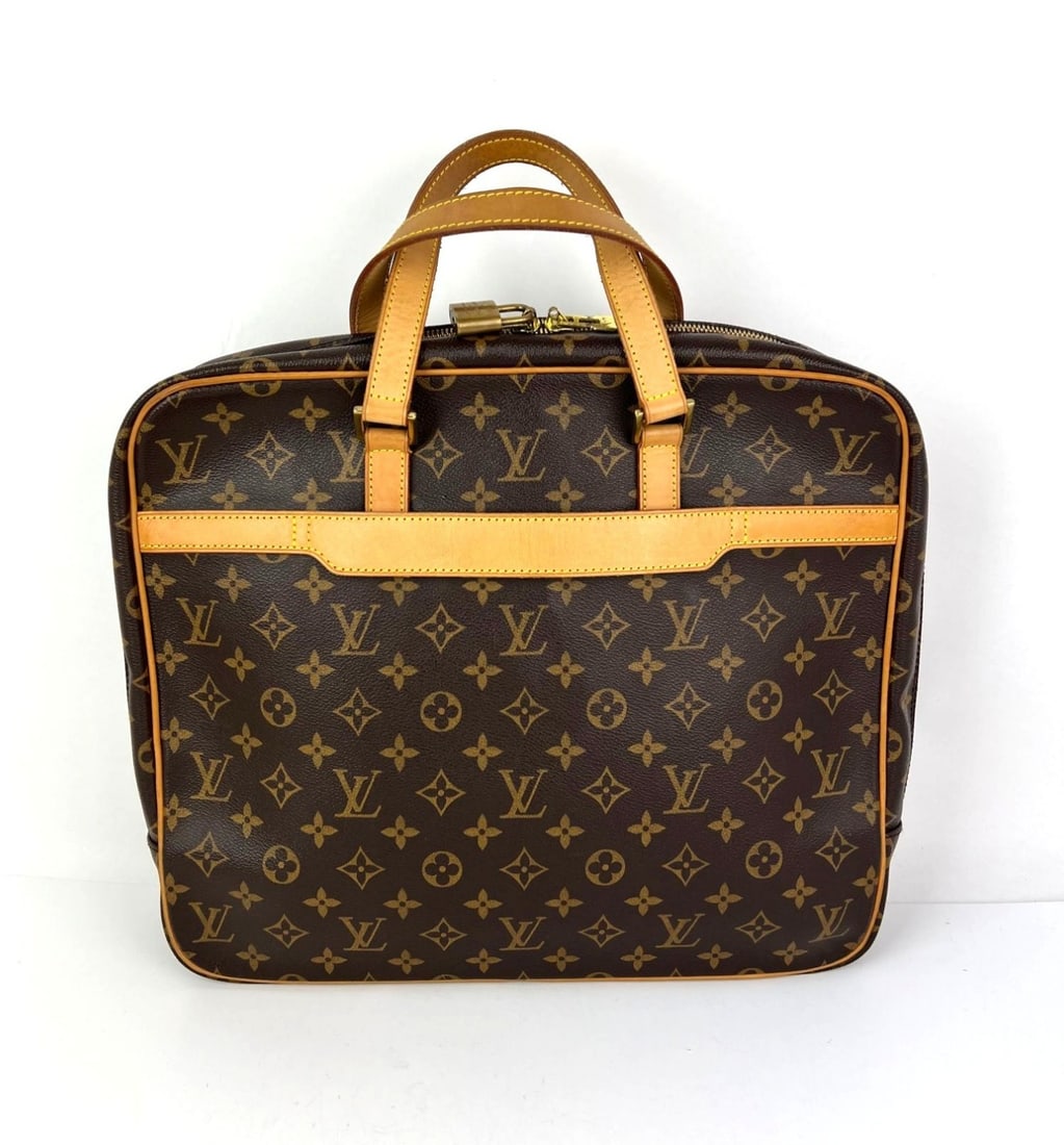Louis Vuitton Monogram Document Case Briefcase with Lock - 2