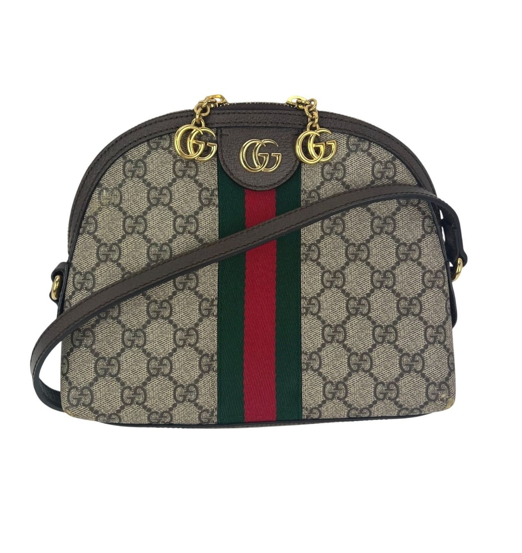 Gucci Ophidia Small Crescent Shoulder Bag in GG Supreme Canvas (1 of 17)
