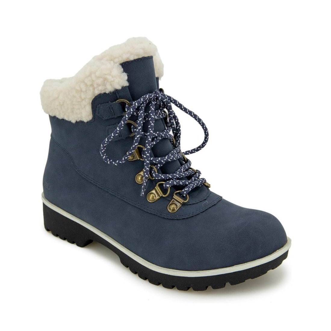 JBU Redrock Women's Faux Shearling Ankle Boots Blue 7M (1 of 7)