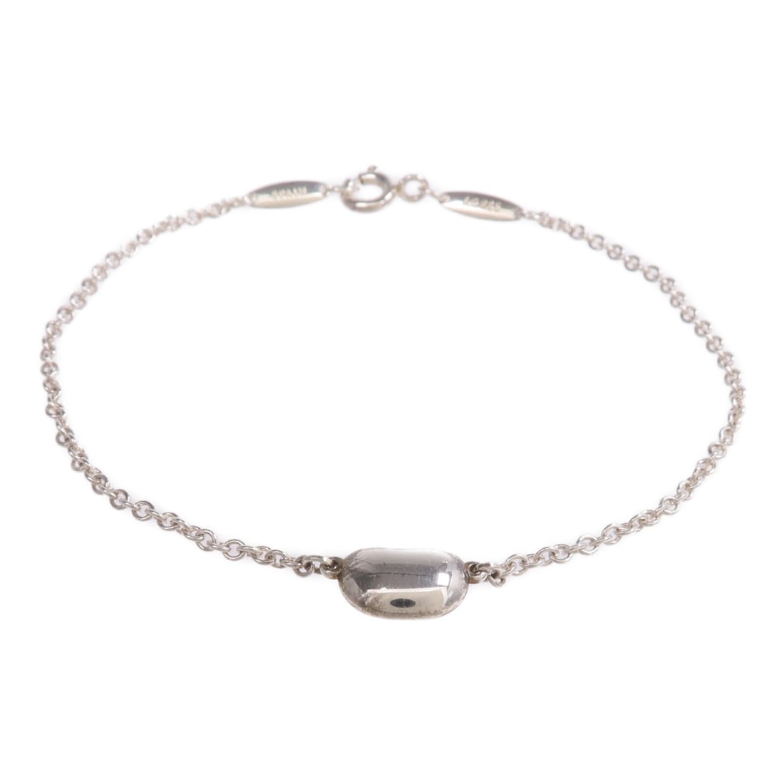 Tiffany Co Elsa Peretti Bean Bracelet 60149003 Sterling Silver 925: Tiffany Co Elsa Peretti Bean Bracelet 60149003 Sterling Silver 925 Elsa Peretti Bean Design bracelet in 925 sterling silver, identified as model 60149003. The bracelet is in very good AB condition and