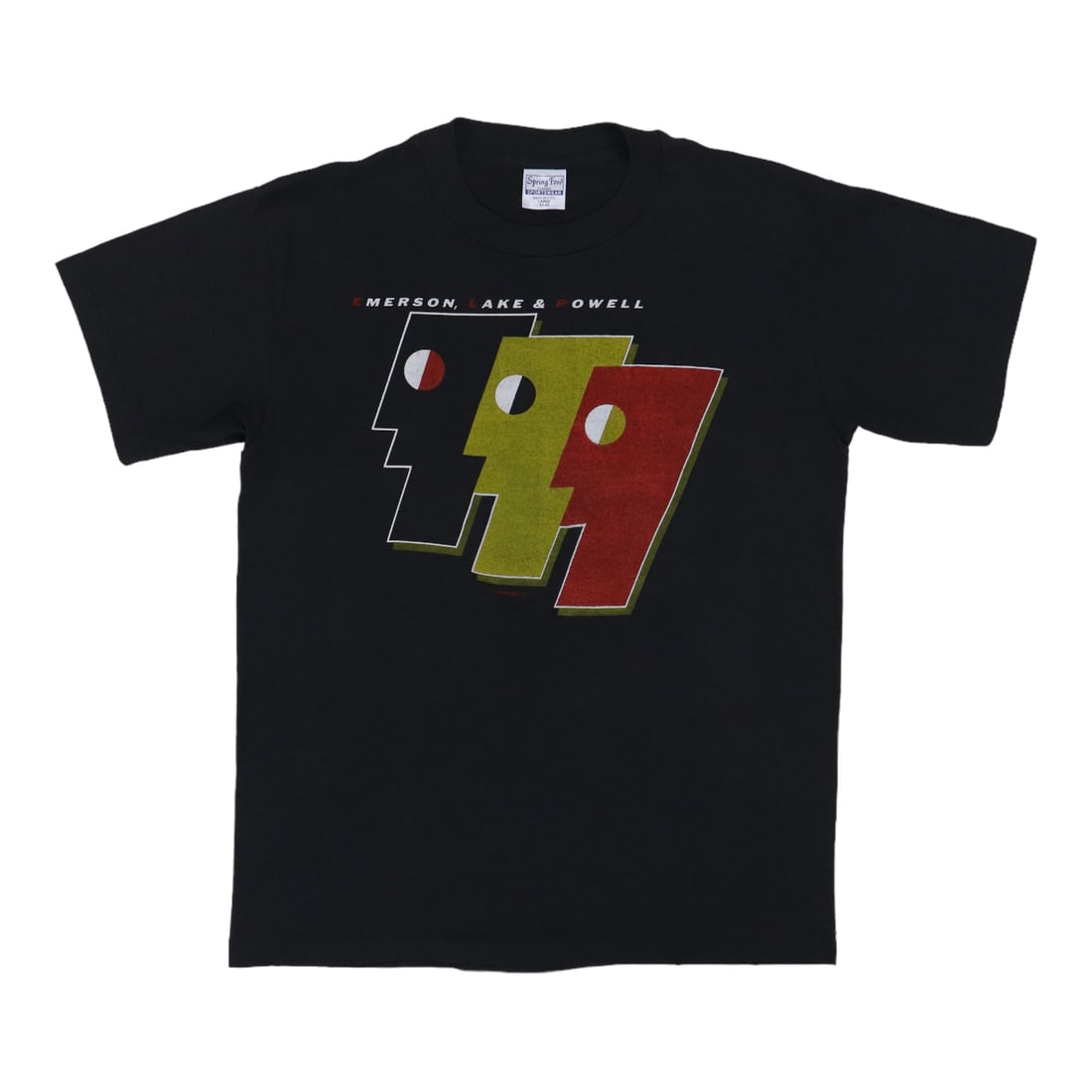 Vintage 1986 ELP Everyone Knows The Score Black Cotton T-Shirt (1 of 6)