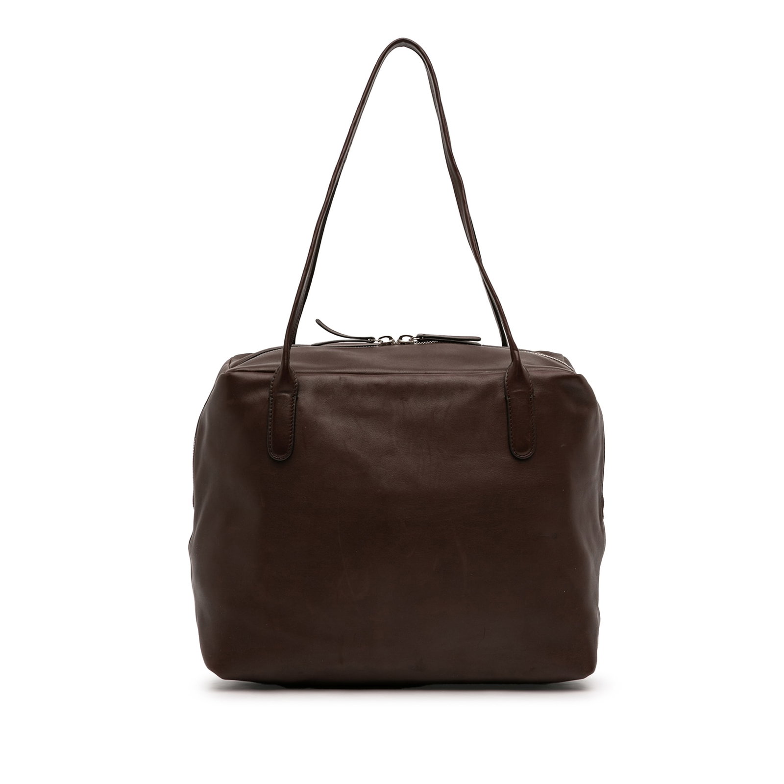 Brown Leather Tote Bag The Row Henri Made in Italy (1 of 11)
