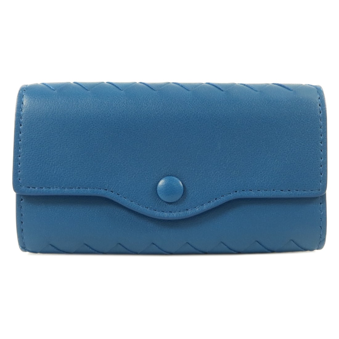 Blue Lambskin 6 Hook Key Holder Bottega Veneta BV (1 of 13)