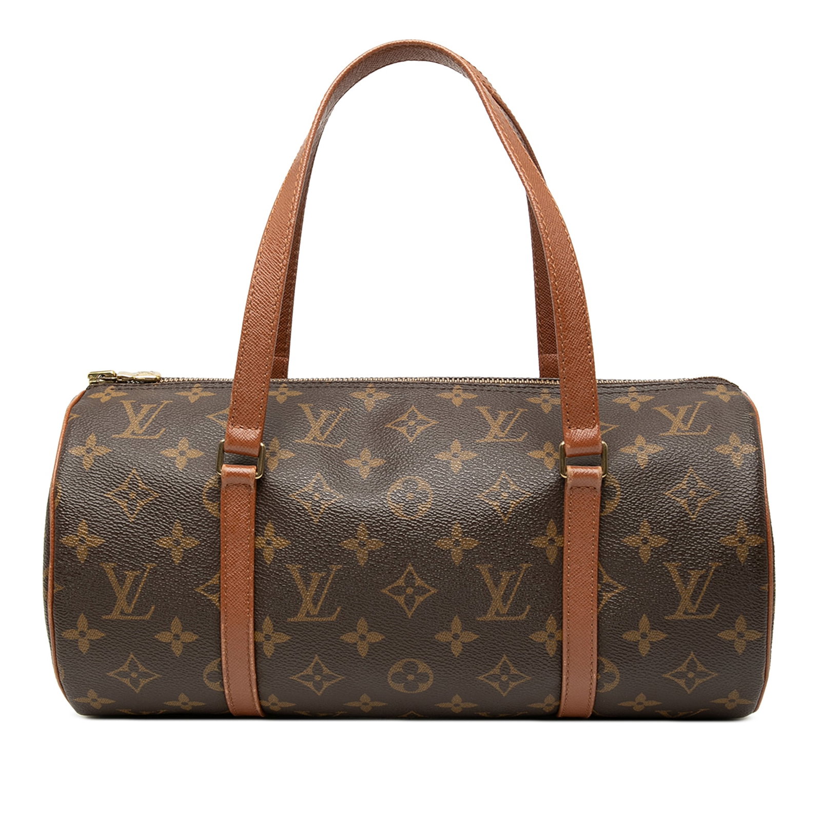 Louis Vuitton Papillon 30 Monogram Canvas Shoulder Bag: Louis Vuitton Papillon 30 Monogram Canvas Shoulder Bag Louis Vuitton Monogram Papillon 30 bag crafted with a monogram canvas body, leather trim, flat leather handles, and a top zip closure. Condition 