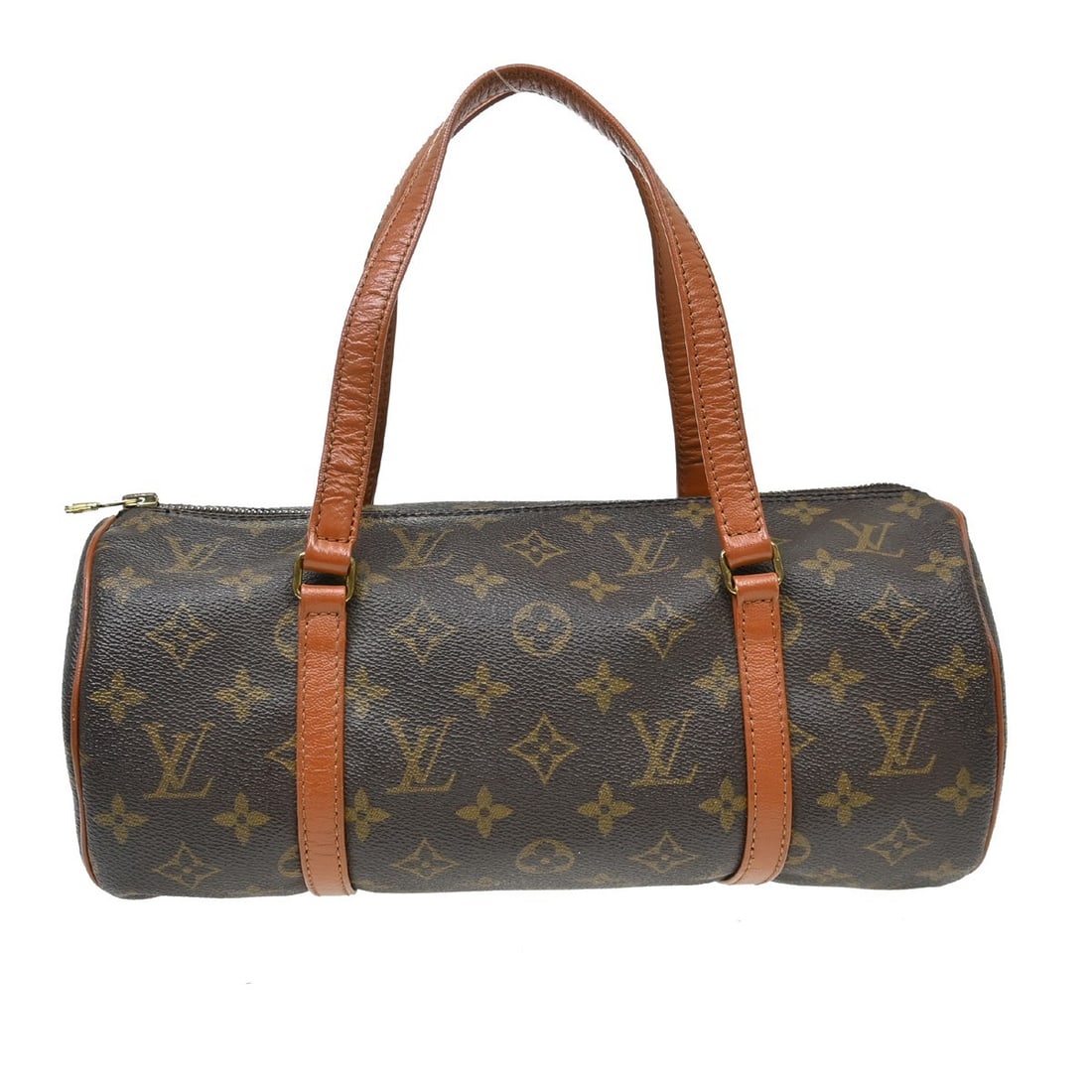 Louis Vuitton Papillon 30 Monogram Canvas Brown Handbag M51365: Louis Vuitton Papillon 30 Monogram Canvas Brown Handbag M51365 Vintage Louis Vuitton Papillon 30 handbag in brown monogram canvas with leather trim and double handles. This women's medium handbag feat
