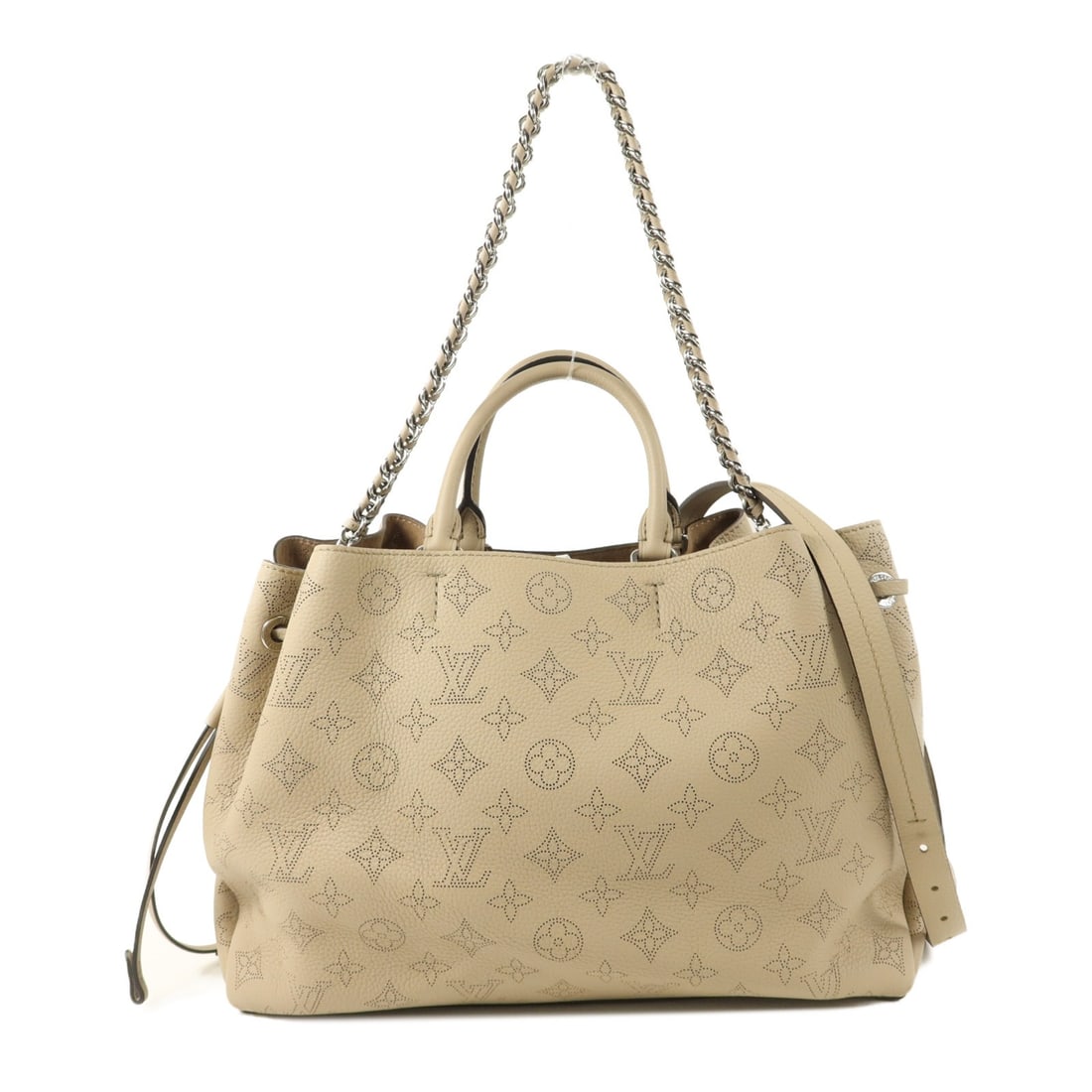 Louis Vuitton Bella Tote M59201 Mahina calfskin 2 way bag beige (1 of 14)