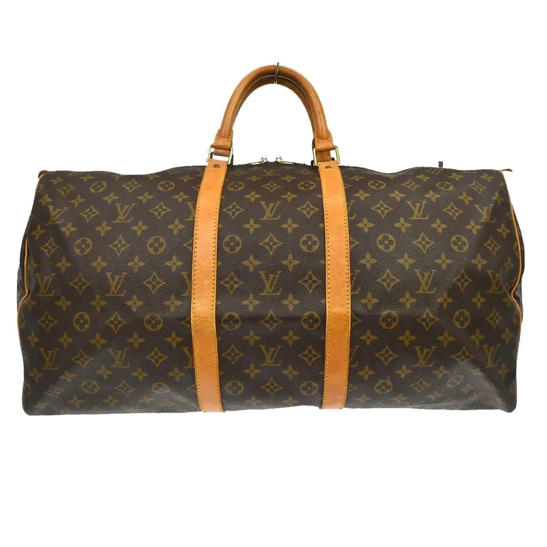 Louis Vuitton Keepall Brown Monogram Canvas Travel Bag: Louis Vuitton Keepall Brown Monogram Canvas Travel Bag Louis Vuitton Keepall in brown monogram canvas. This unisex travel bag is made in France and remains in good condition with visible wear from use
