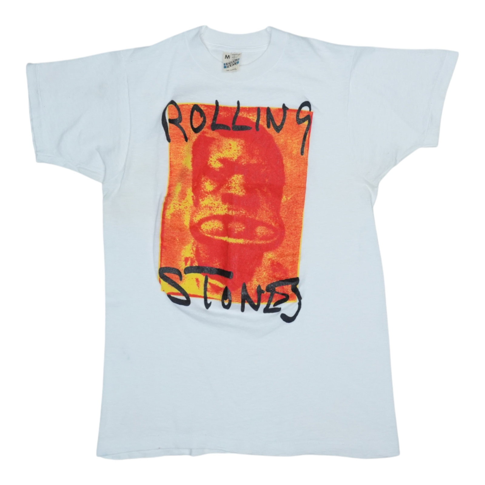 Vintage 1980s Exile On Main Street Rolling Stones White Cotton Shirt (1 of 7)