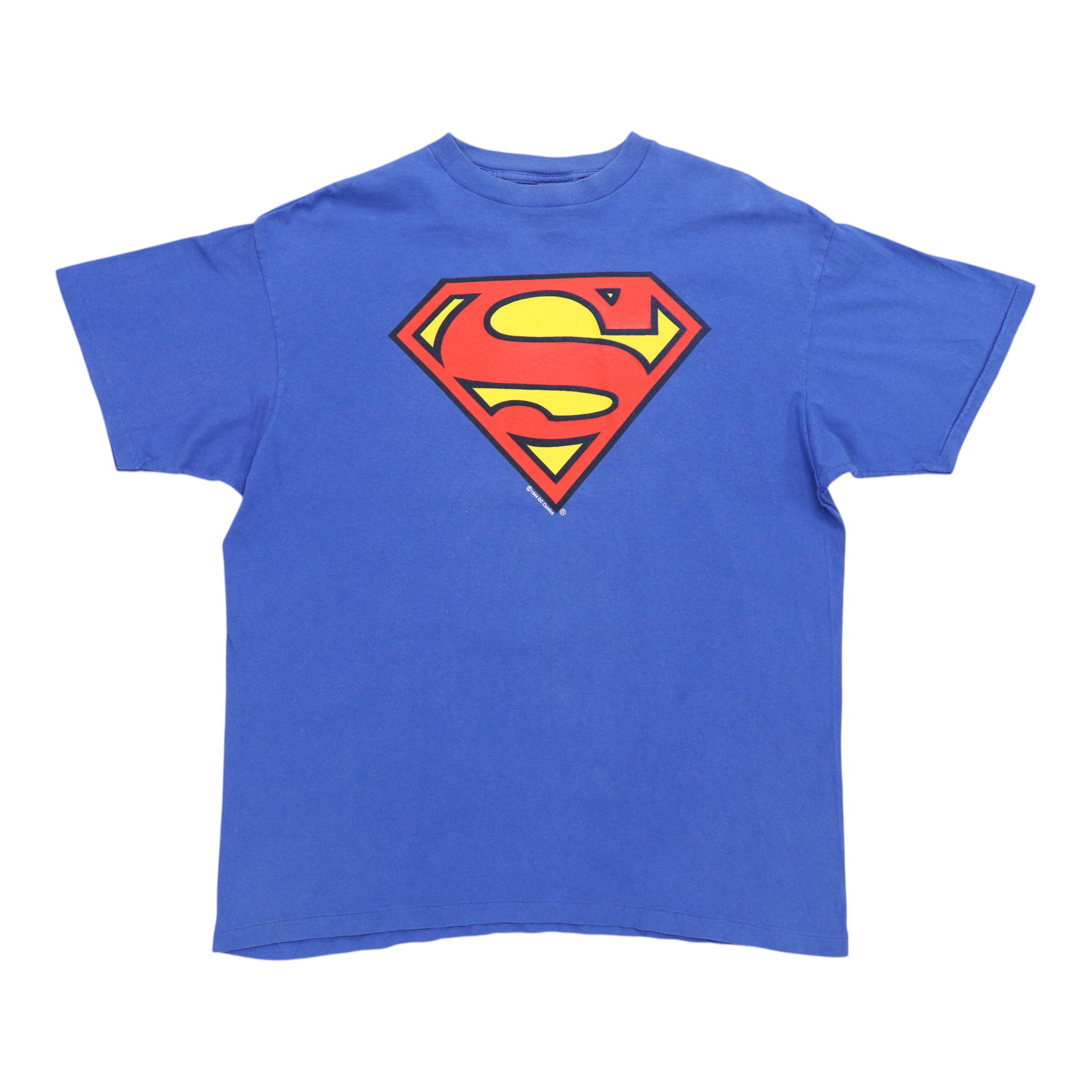 Vintage 1994 Superman Blue Cotton T-Shirt by DC Comics Extra Large: Vintage 1994 Superman Blue Cotton T-Shirt by DC Comics Extra Large This is an original vintage 1994 Superman DC Comics shirt. Made from 100% cotton, this extra large shirt is blue and features graphic