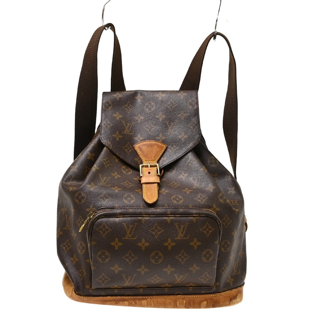 Louis Vuitton Montsouris GM Monogram Canvas Backpack M51135: Louis Vuitton Montsouris GM Monogram Canvas Backpack M51135 Louis Vuitton Montsouris GM backpack in Monogram canvas and leather, made in France. This vintage unisex backpack features a buckle drawstri