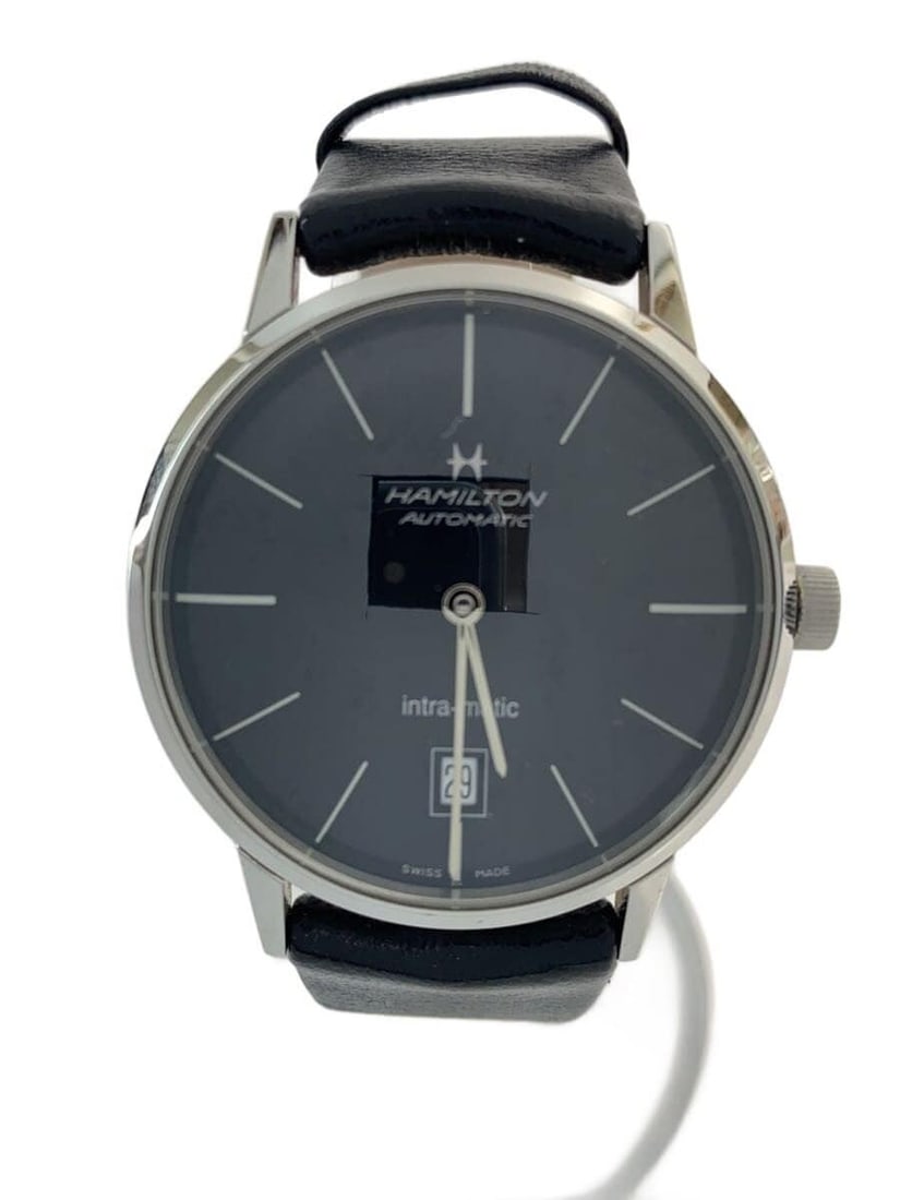 Hamilton Intra-Matic Automatic Men's Leather Wristwatch (1 of 6)