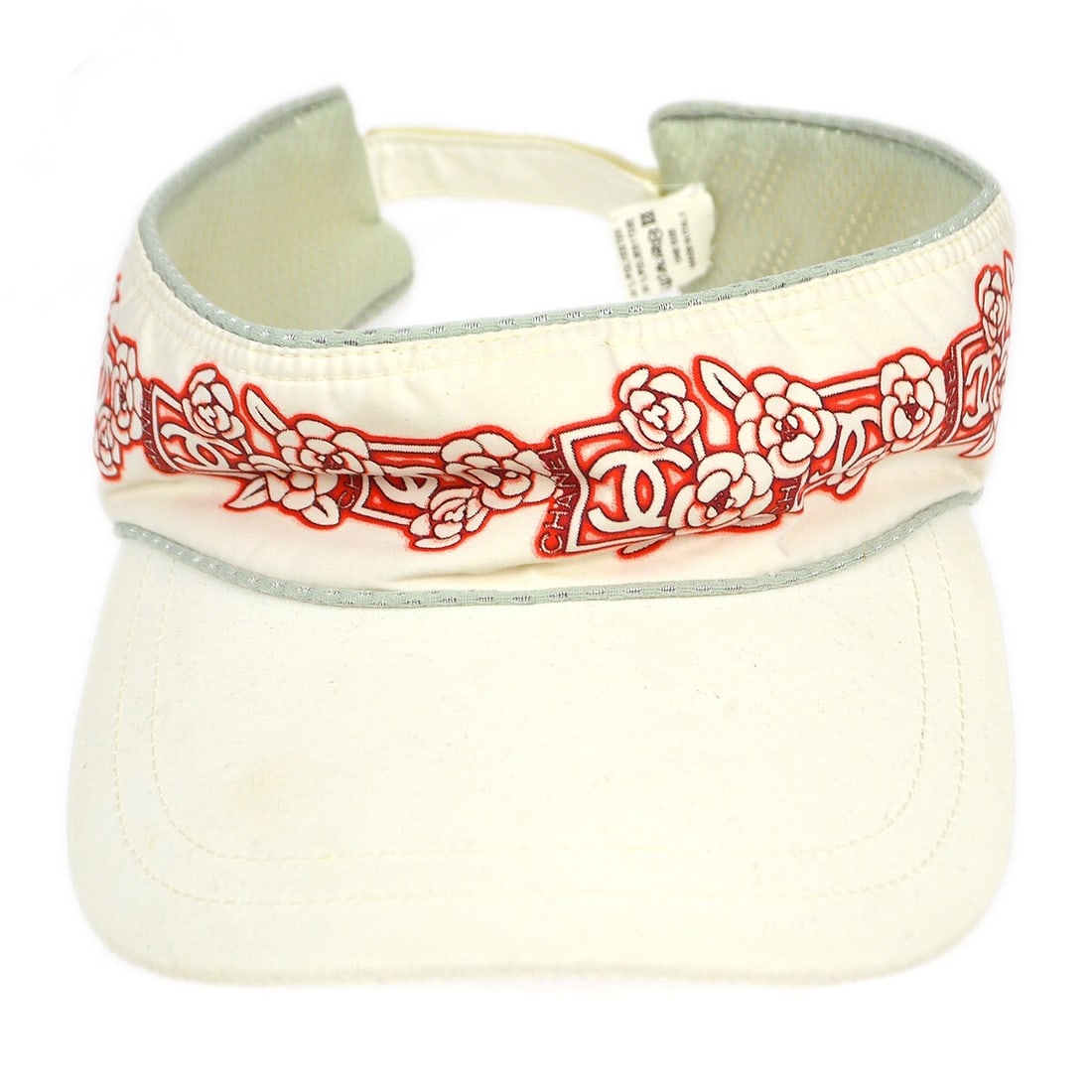 CHANEL Sport Line White Visor Hat One Size Polyester (1 of 5)