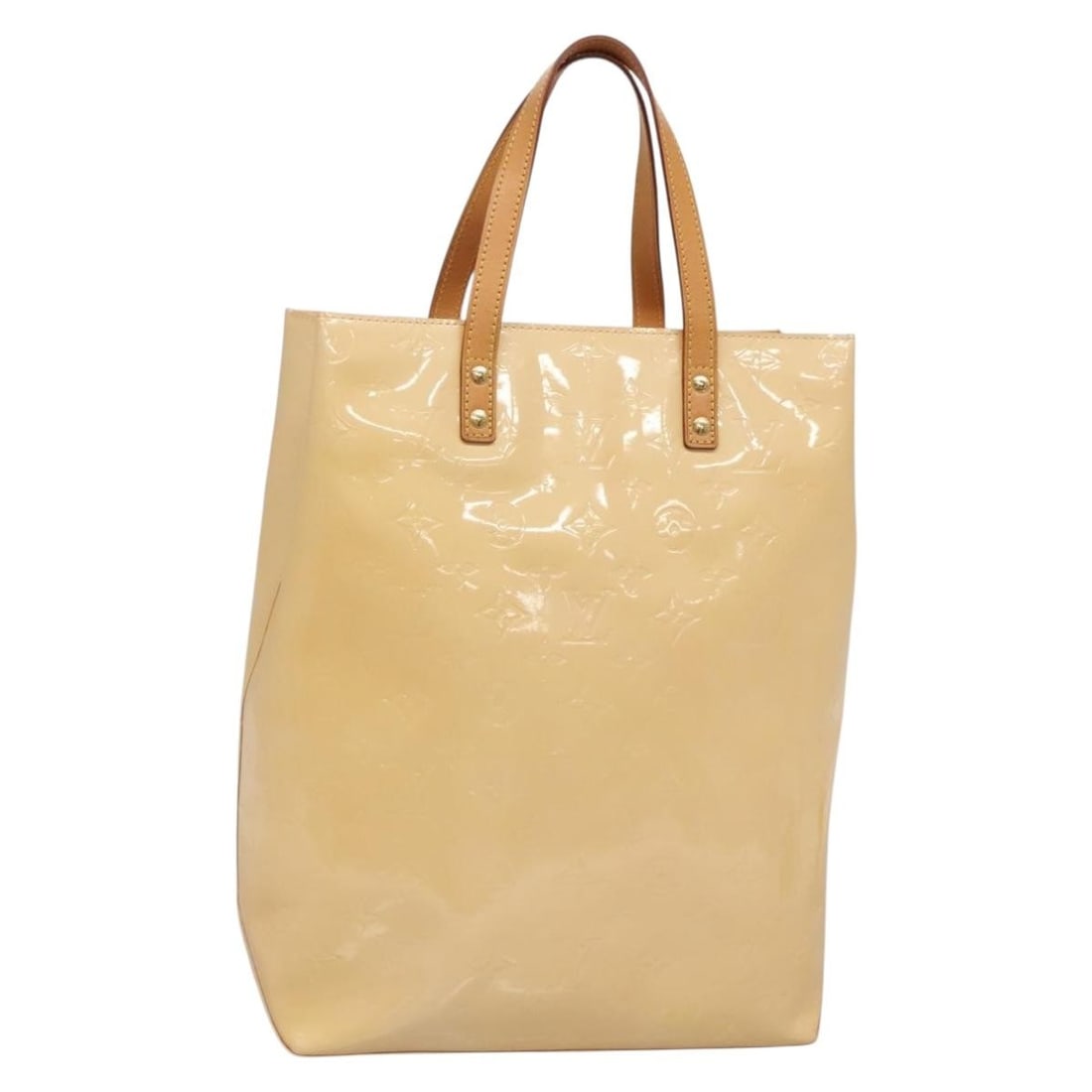 Louis Vuitton Reade MM Vernis Patent Leather Handbag Marshmallow Pink M91304: Louis Vuitton Reade MM Vernis Patent Leather Handbag Marshmallow Pink M91304 A Louis Vuitton Vernis Reade MM hand bag in Marshmallow Pink, made from patent leather and made in France. The bag is ident