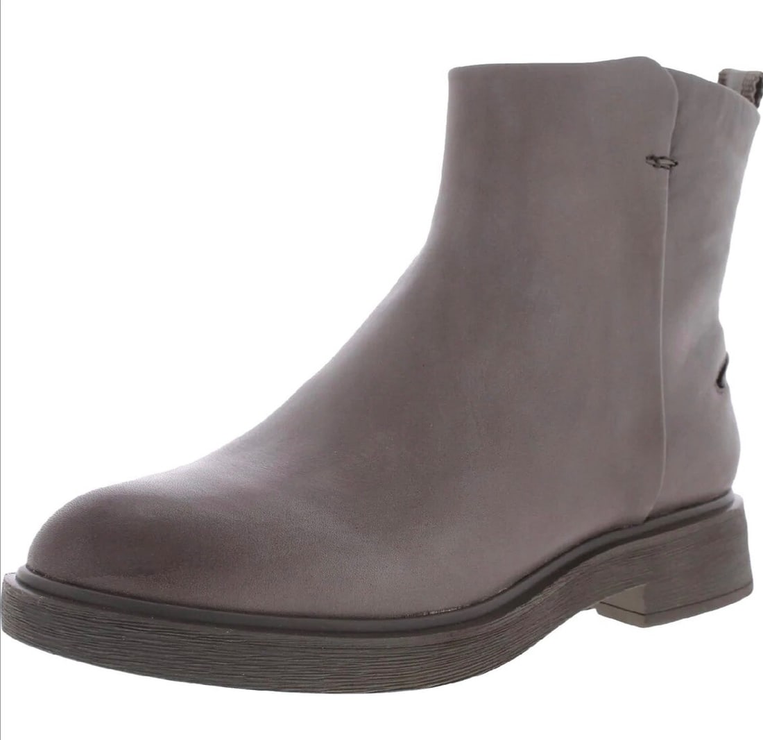 Franco Sarto Bealy Charcoal Leather Almond Toe Ankle Booties 7W (1 of 6)