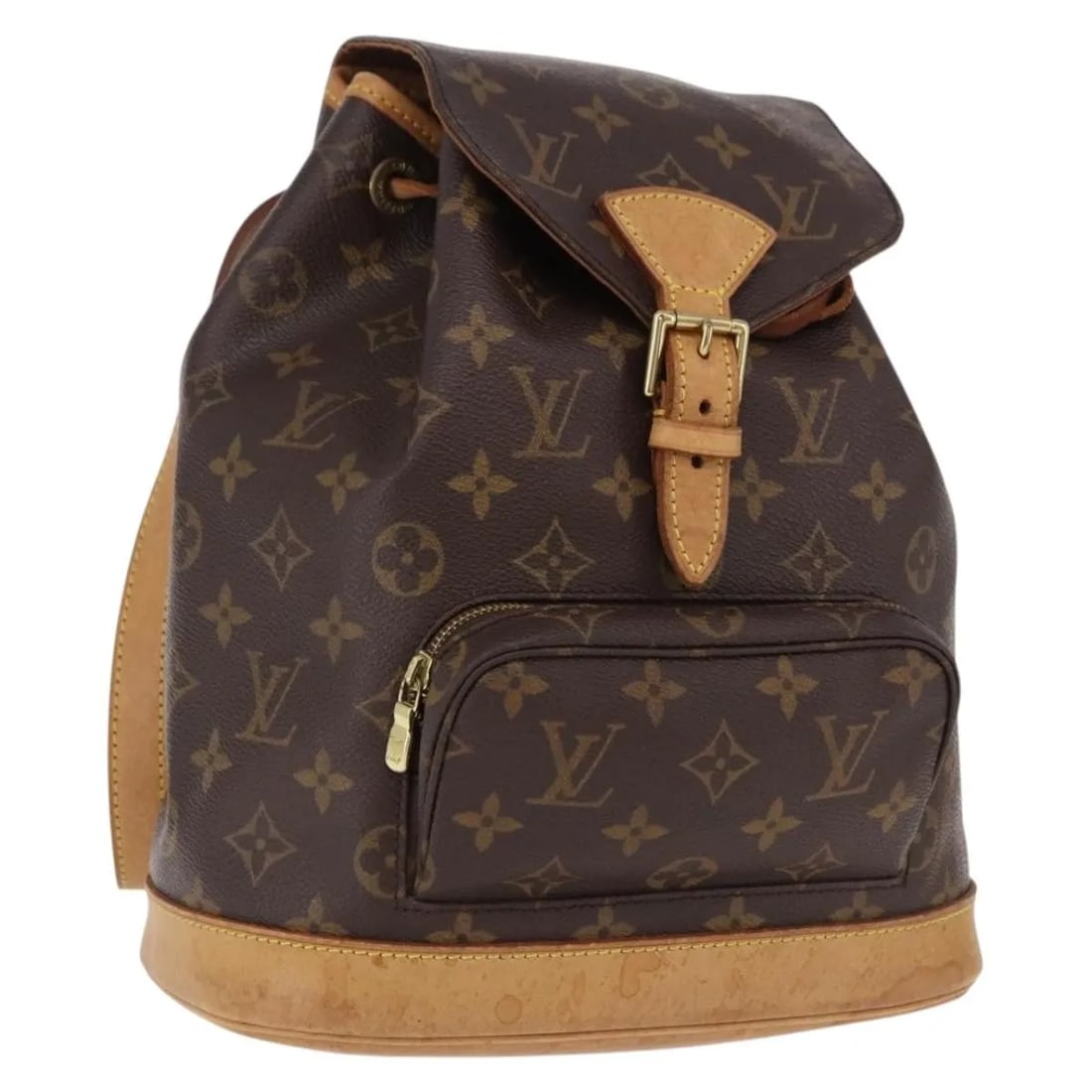 Louis Vuitton Montsouris Unisex Brown Canvas Backpack: Louis Vuitton Montsouris Unisex Brown Canvas Backpack Louis Vuitton Montsouris Monogram backpack in brown canvas, designed as a unisex piece. Made in France, it measures 25 cm x 30 cm x 12 cm. The bag