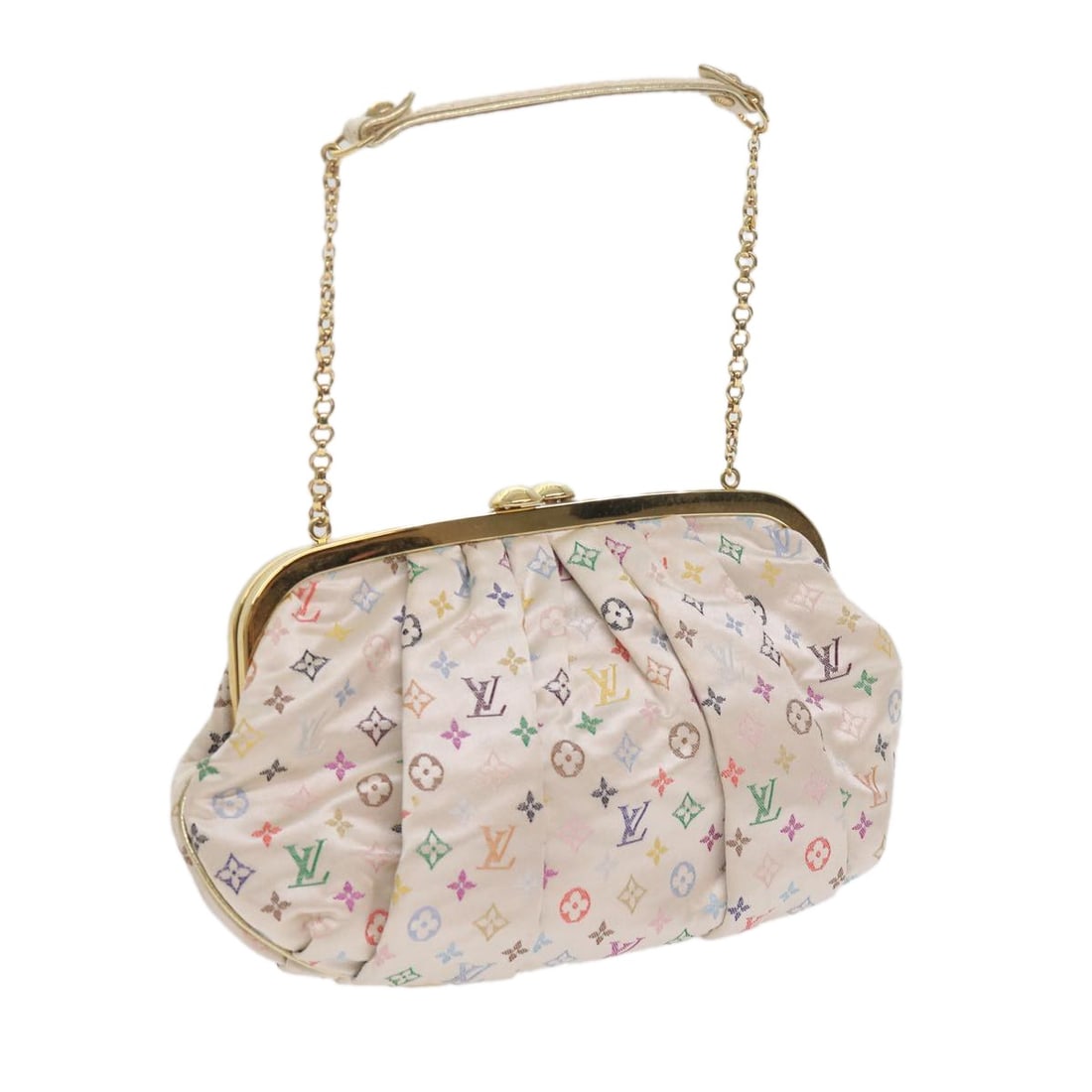 Louis Vuitton Omoniere White Monogram Multicolor Canvas Hand Bag: Louis Vuitton Omoniere White Monogram Multicolor Canvas Hand Bag Louis Vuitton Monogram Multicolor Omoniere hand bag in white Monogram Multicolor Canvas. It comes with a dust bag and item box, and was