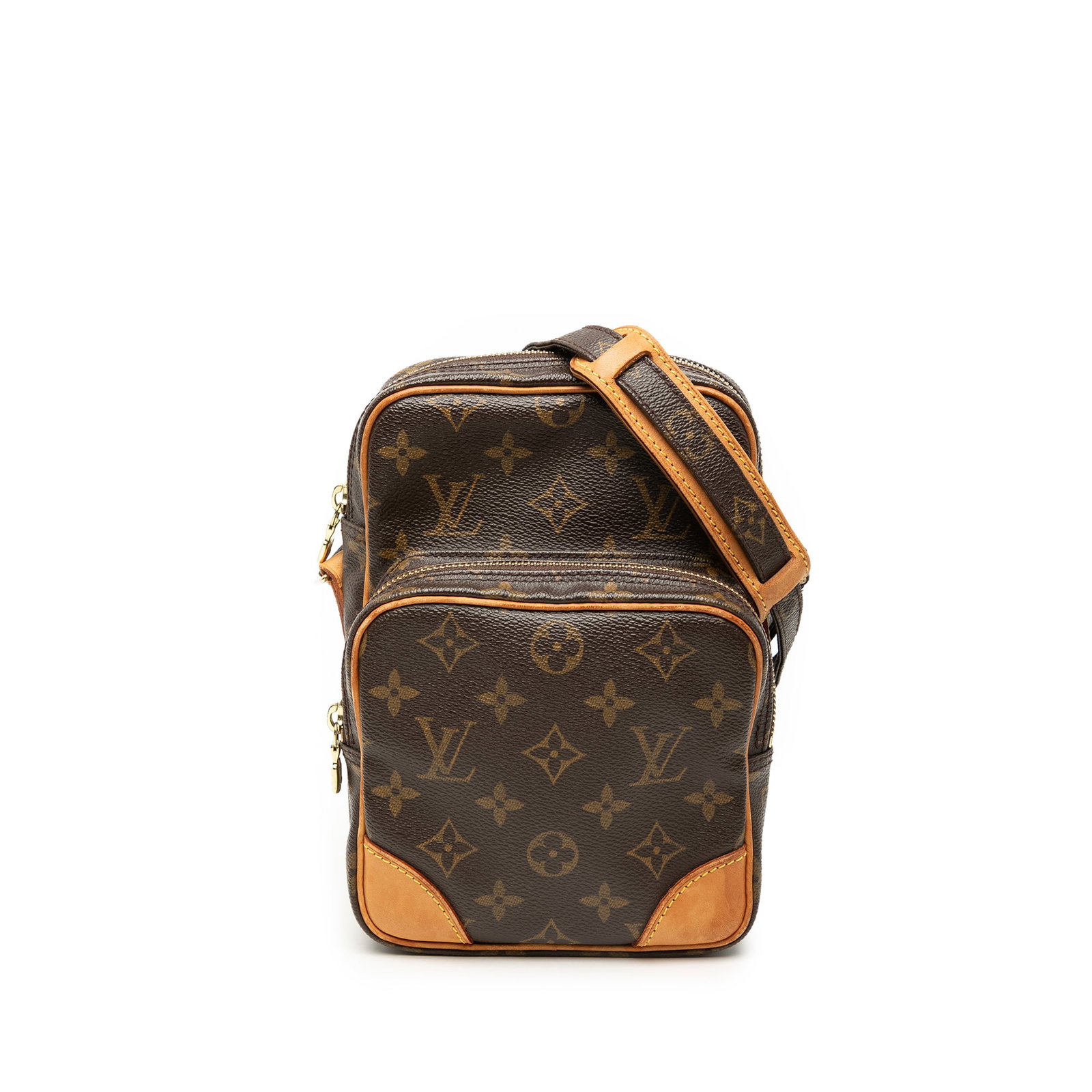 Louis Vuitton Amazone Monogram Canvas Crossbody Bag: Louis Vuitton Amazone Monogram Canvas Crossbody Bag The Louis Vuitton Monogram Amazone bag features the brand's signature monogram canvas with vachetta leather trim and an adjustable flat monogram can