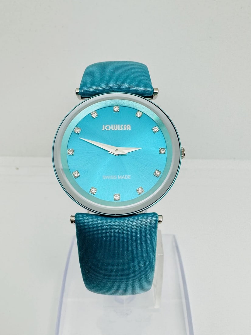 Jowissa Cara Ladies Quartz 30mm Steel Gemstone Marker Watch: Jowissa Cara Ladies Quartz 30mm Steel Gemstone Marker Watch This Jowissa Cara ladies quartz wristwatch features a 30mm round stainless steel case with a PVD-coated finish. The watch has a gemstone mar
