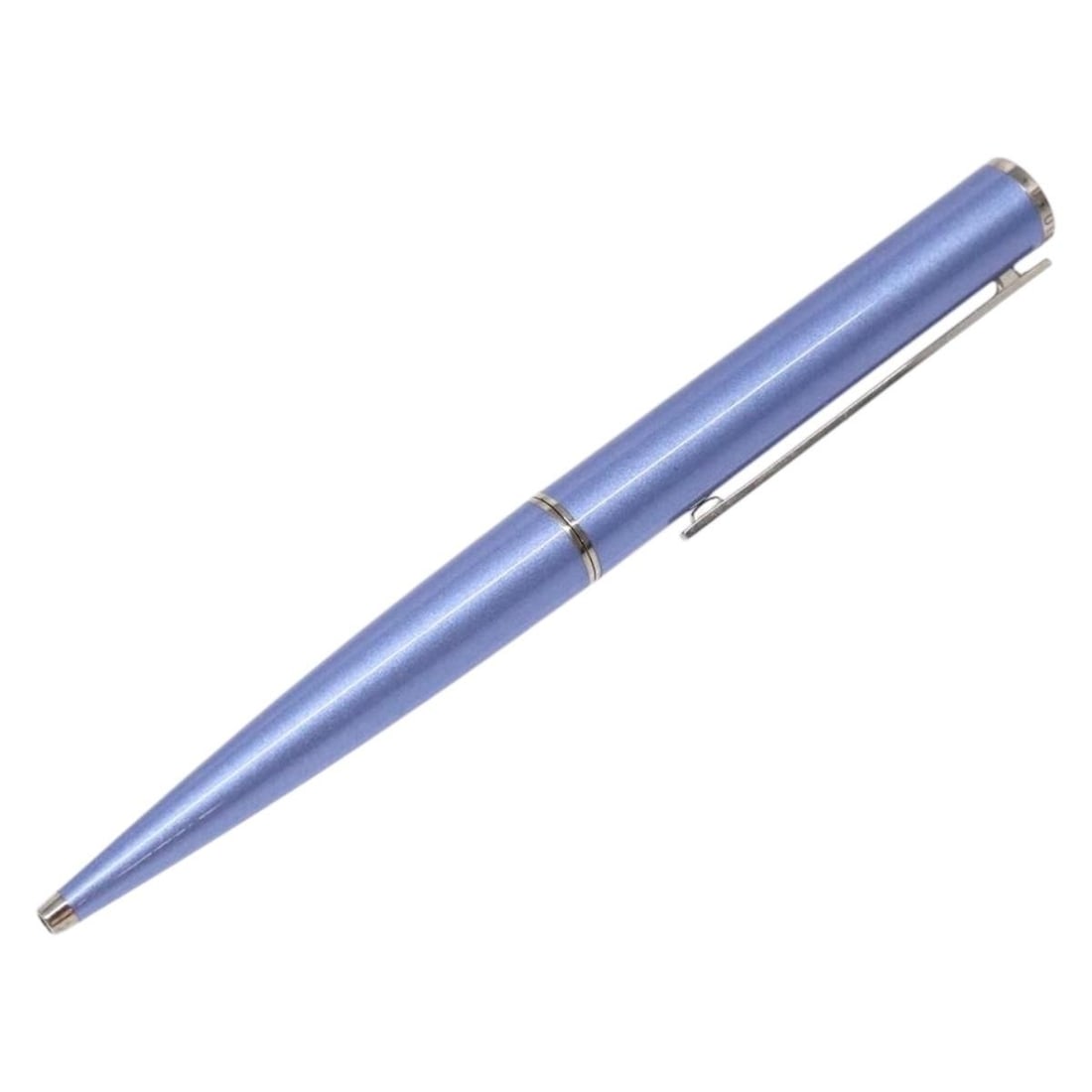 Louis Vuitton blue metal ballpoint pen Jetligne: Louis Vuitton blue metal ballpoint pen Jetligne This Louis Vuitton Jetligne ballpoint pen features a sleek blue metal exterior and is designed for women. Made in France, it measures approximately 14 c