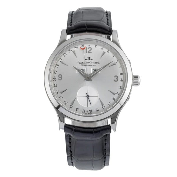 Jaeger-LeCoultre Master Control Mens Watch Ref. 140.840.872B Silver Dial Papers: Jaeger-LeCoultre Master Control Mens Watch Ref. 140.840.872B Silver Dial Papers Jaeger-LeCoultre Master Control men's watch with a silver dial and leather bracelet. It is identified by reference numbe
