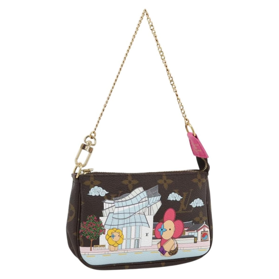 Louis Vuitton M81633 Vivienne Monogram Canvas Accessory Pouch: Louis Vuitton M81633 Vivienne Monogram Canvas Accessory Pouch Louis Vuitton Monogram Vivienne Mini Pochette Accessoires accessory pouch in monogram canvas. Made in France, this women's pouch includes 