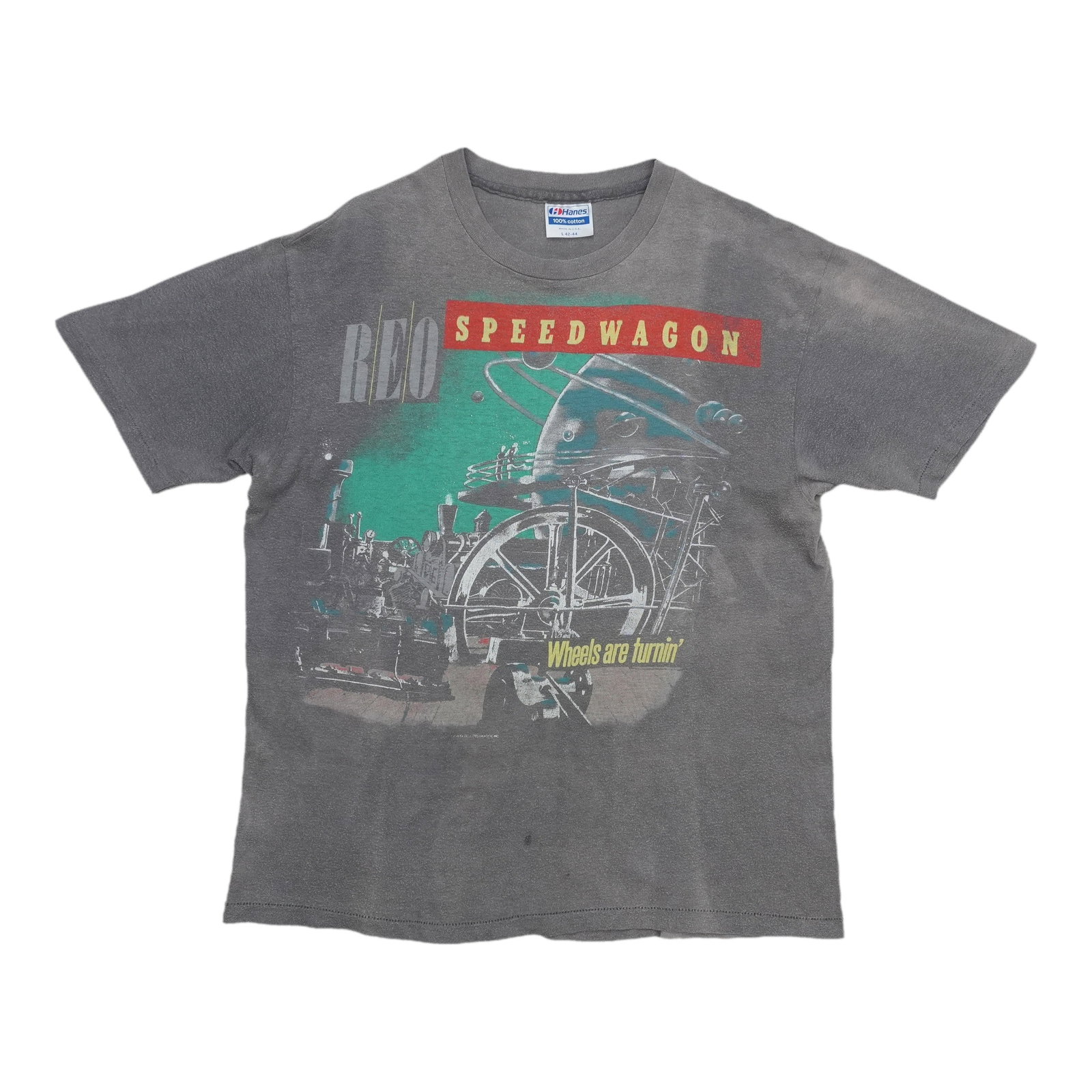 Vintage REO Speedwagon 1985 tour tee Wheels Are Turnin (1 of 9)