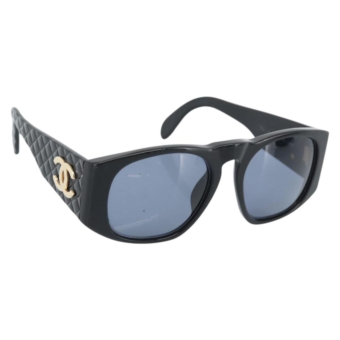 Black Plastic Sunglasses CHANEL CC with Case (1 of 13)