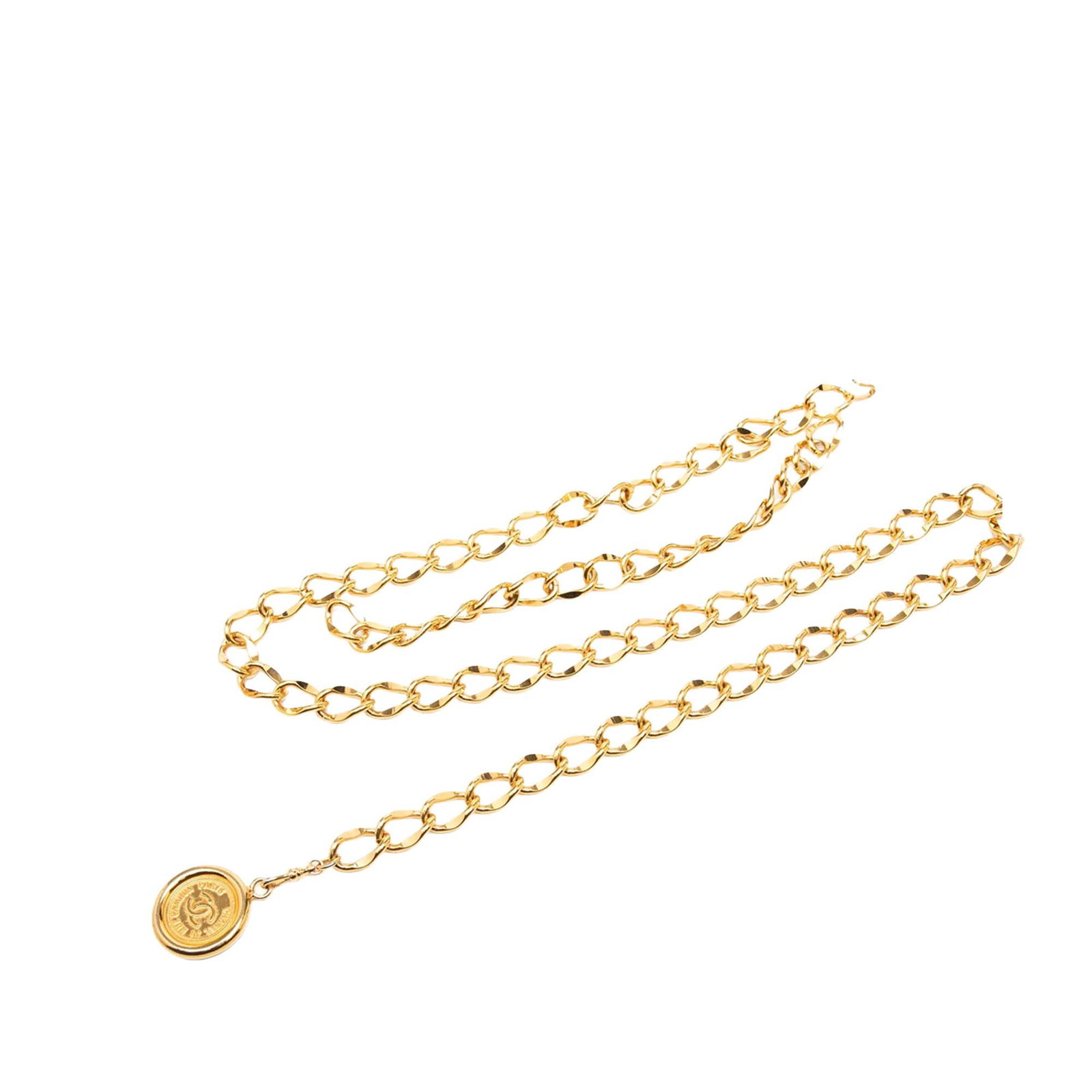 Chanel CC medallion gold plated chain belt (1 of 3)
