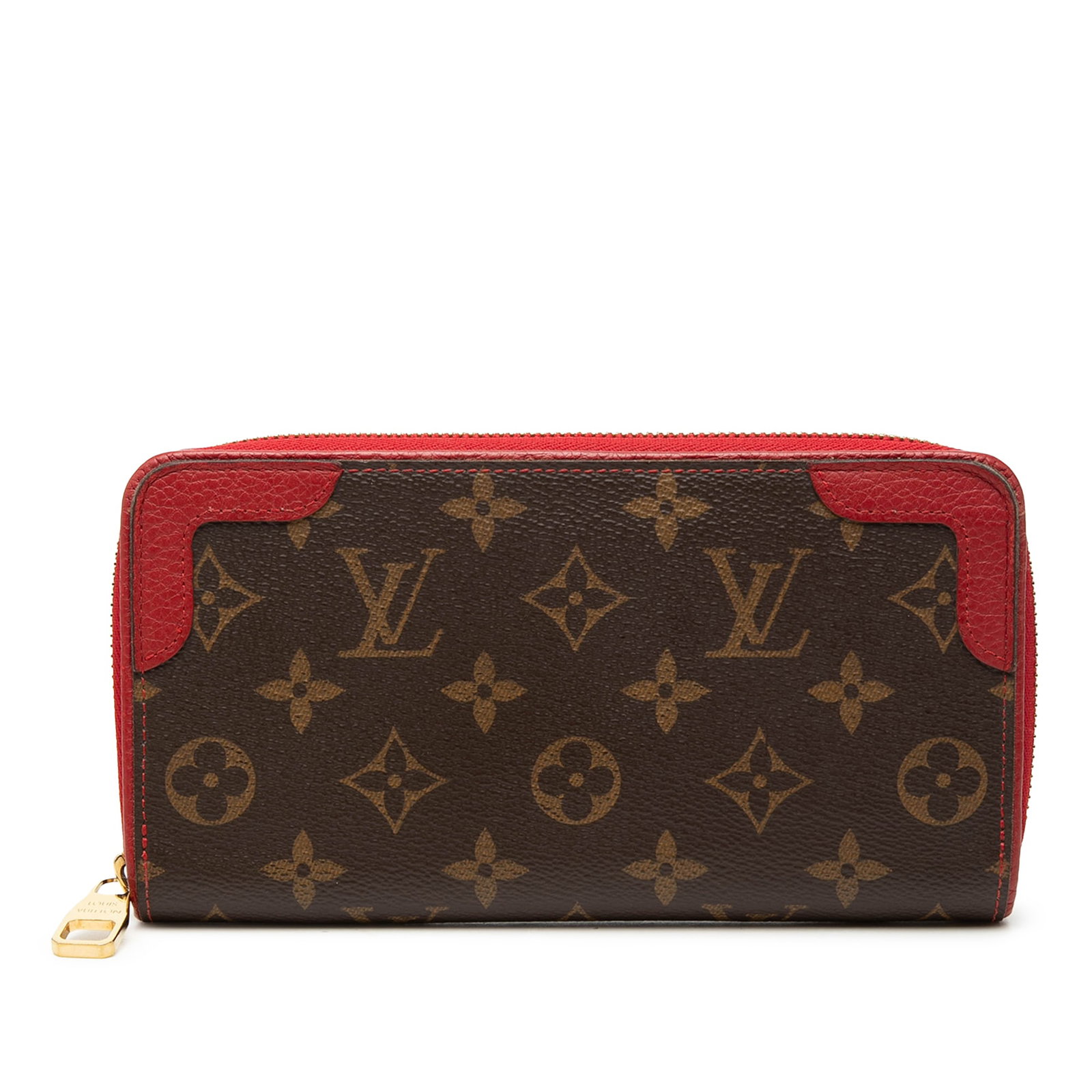 Louis Vuitton Retiro Monogram zip wallet with leather trim (1 of 7)