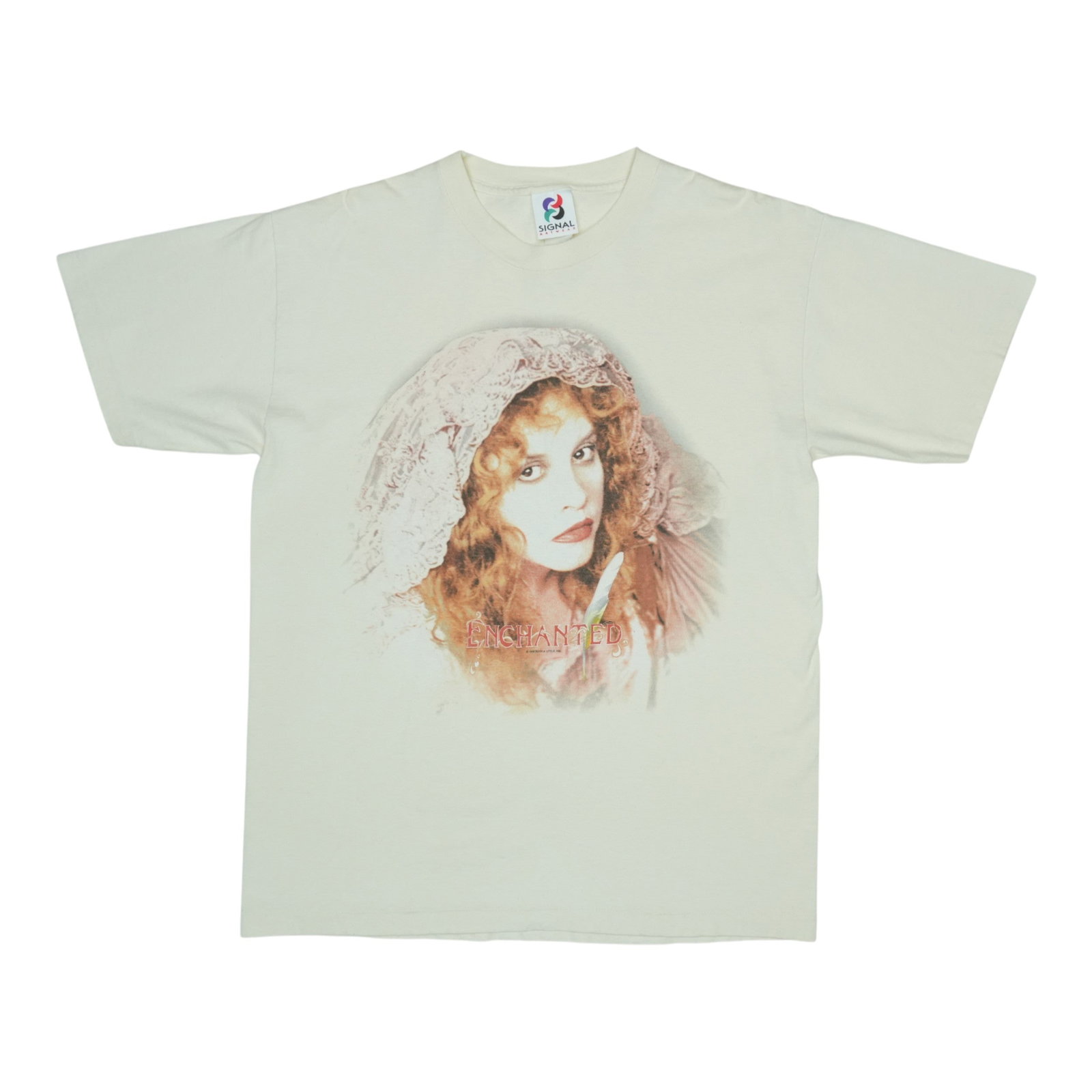 Vintage 1998 Stevie Nicks Enchanted Tour Tan Cotton Shirt (1 of 5)